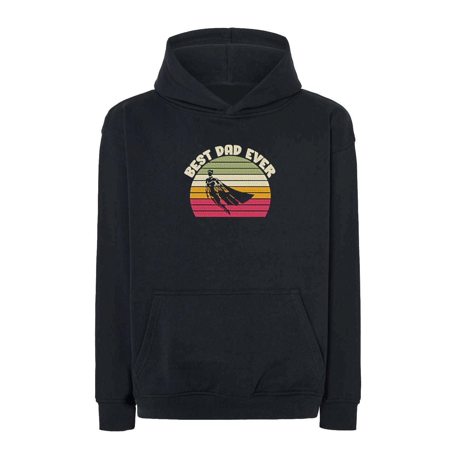 Bluza oversize „Best Dad Ever Hero” z haftem | Prezent dla taty | Męska bluza oversize Haft z radości
