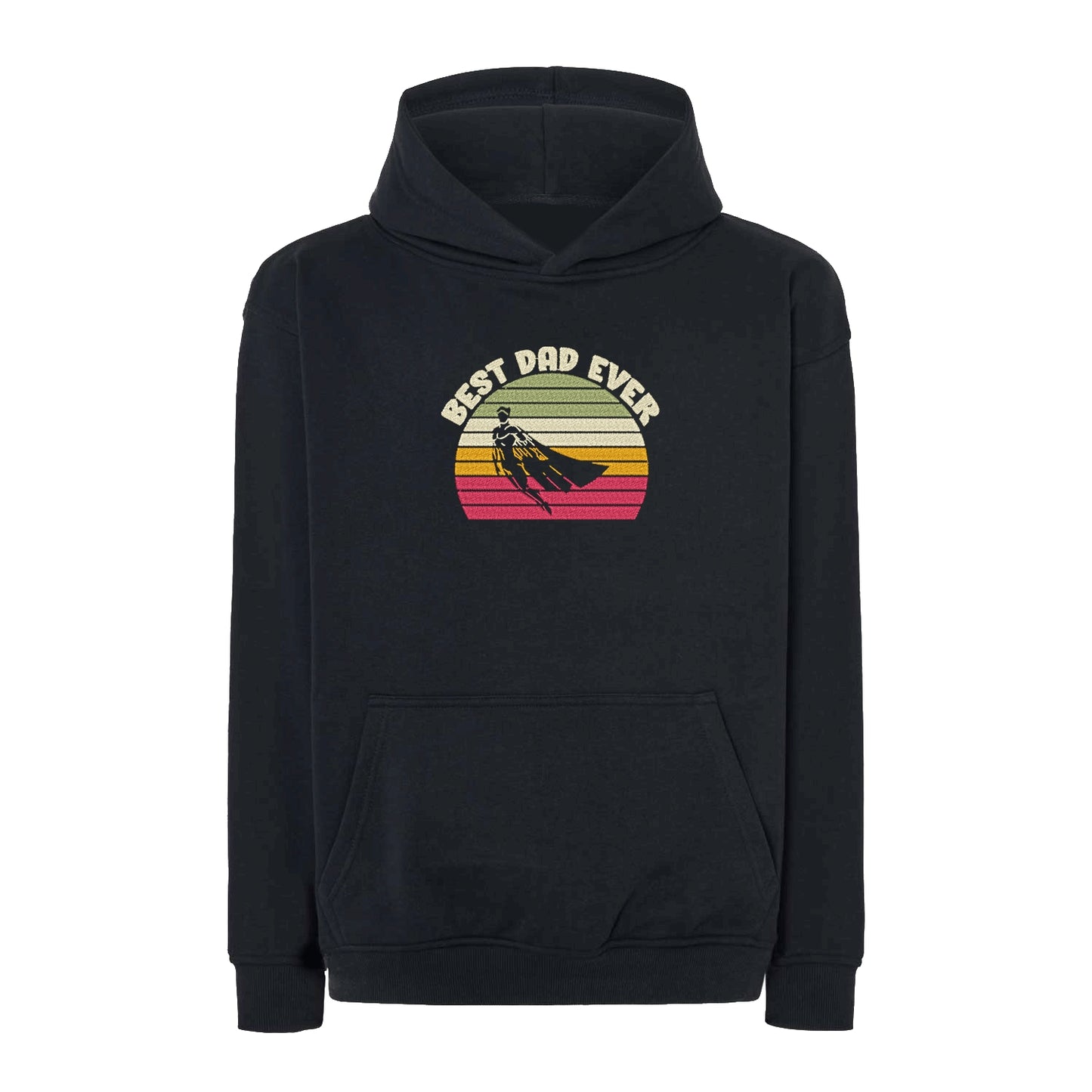 Bluza oversize „Best Dad Ever Hero” z haftem | Prezent dla taty | Męska bluza oversize