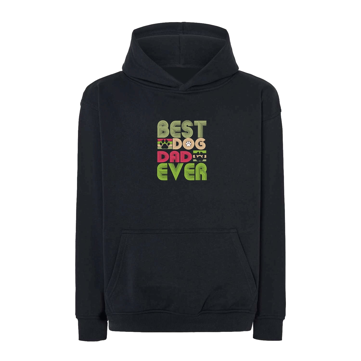 Bluza oversize „Best Dog Dad Ever” z haftem | Prezent dla psiarza | Męska bluza oversize Haft z radości