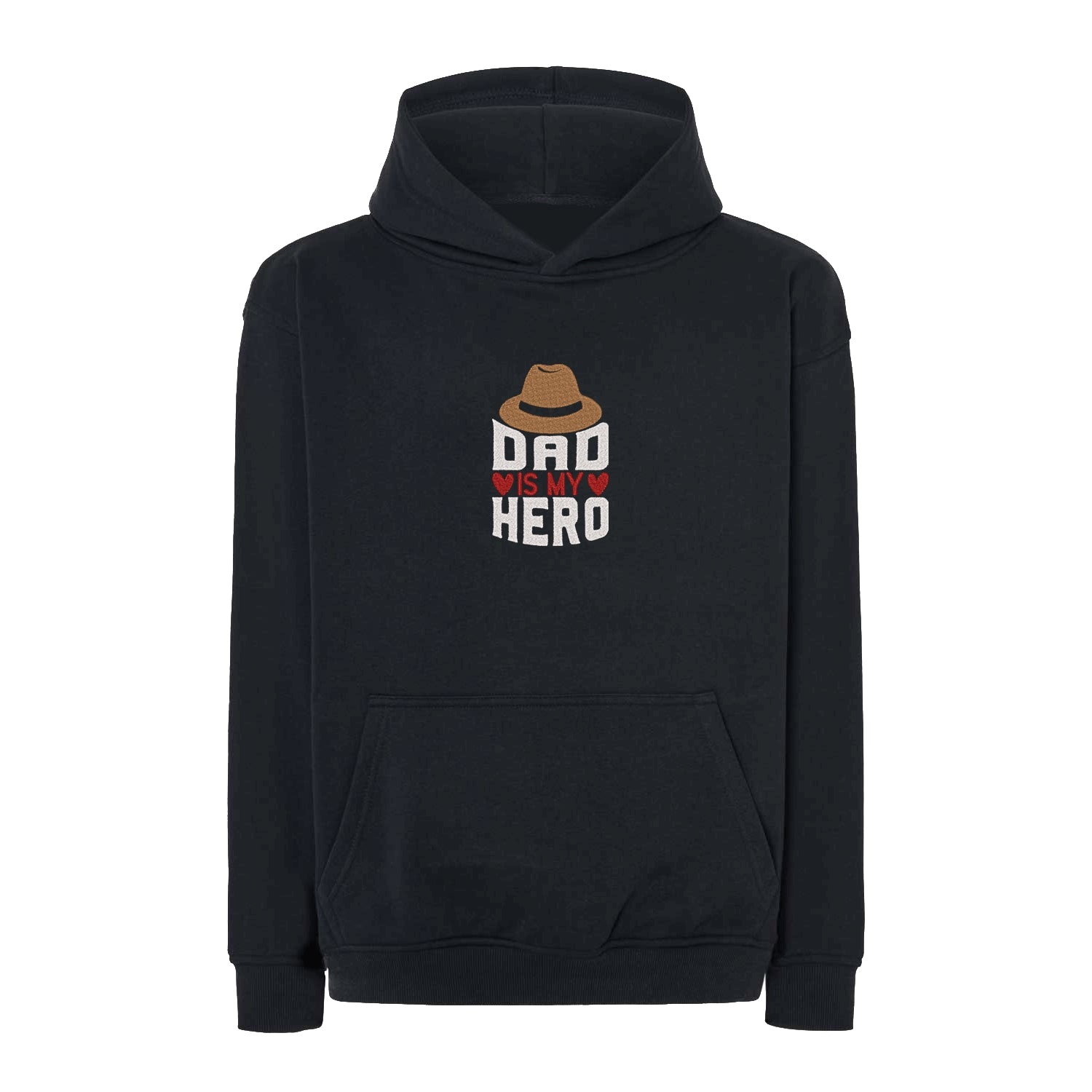 Bluza oversize „Dad is My Hero” z haftem komputerowym – idealna na prezent dla taty Haft z radości