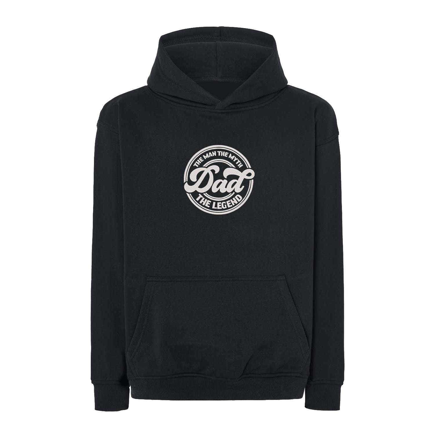 Bluza oversize „Dad – The Man, The Myth, The Legend” z haftem | Prezent dla taty z charakterem Haft z radości
