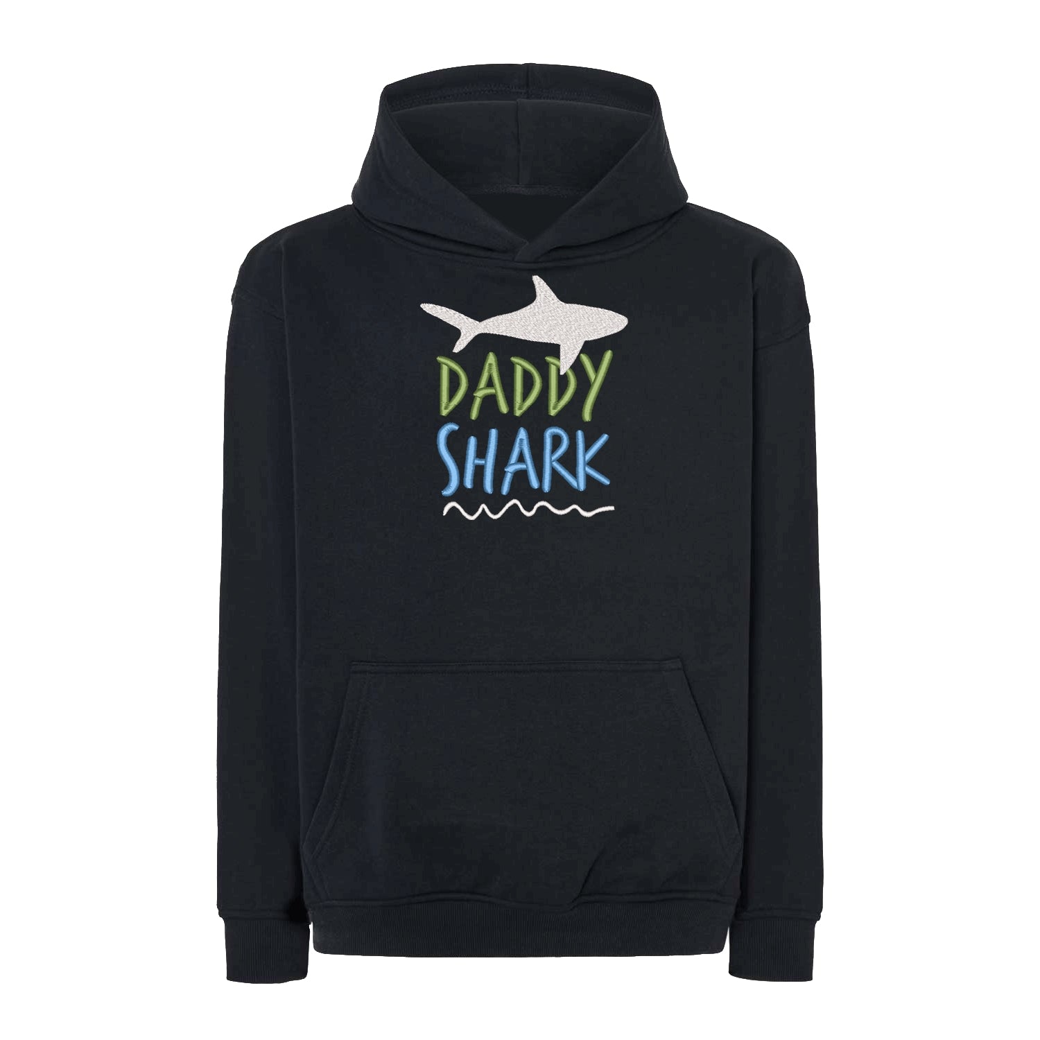 Bluza oversize z haftem „Daddy Shark” | Prezent dla taty z humorem Haft z radości