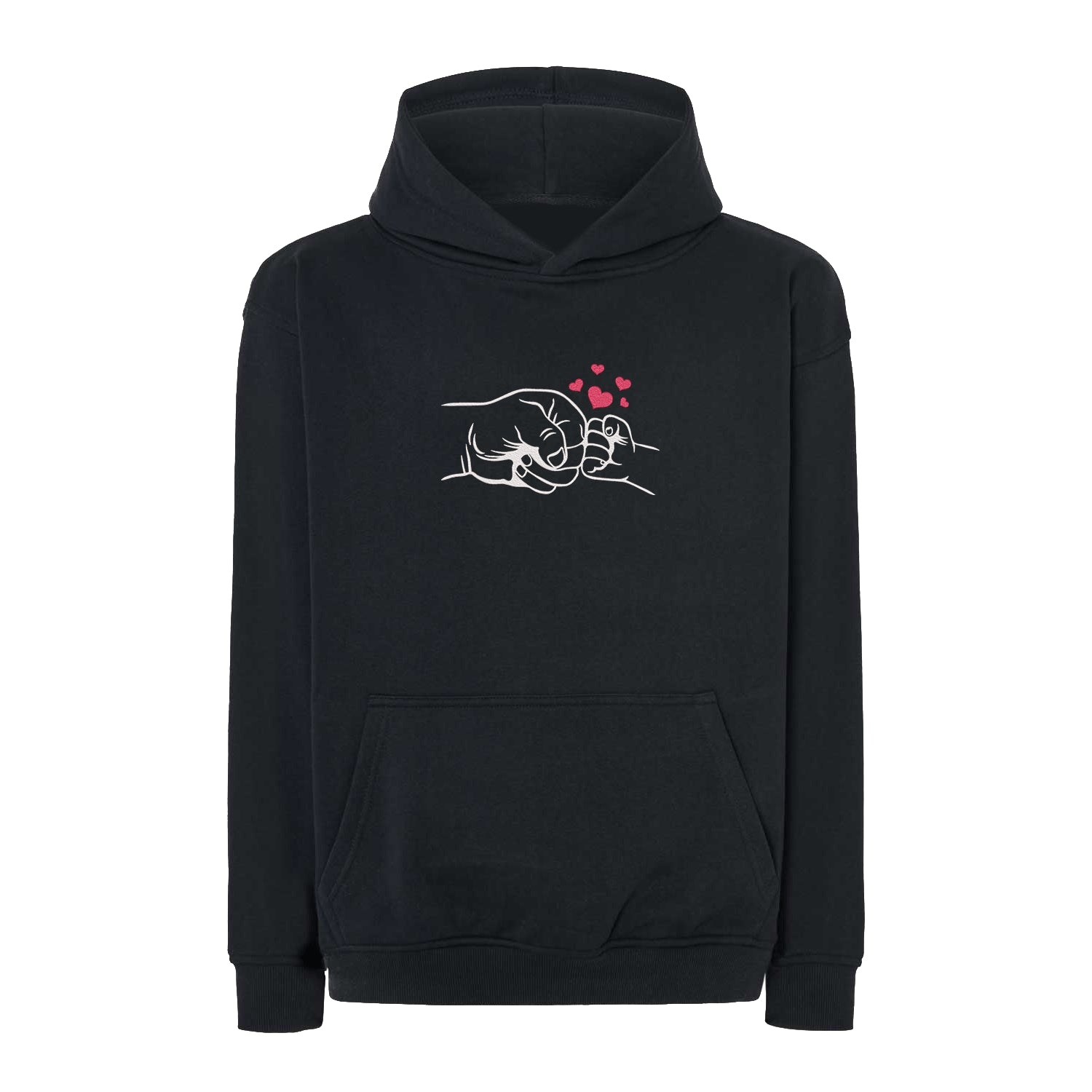 Bluza oversize z haftem „Father and Son Hands” | Emocjonalny prezent dla taty i syna Haft z radości
