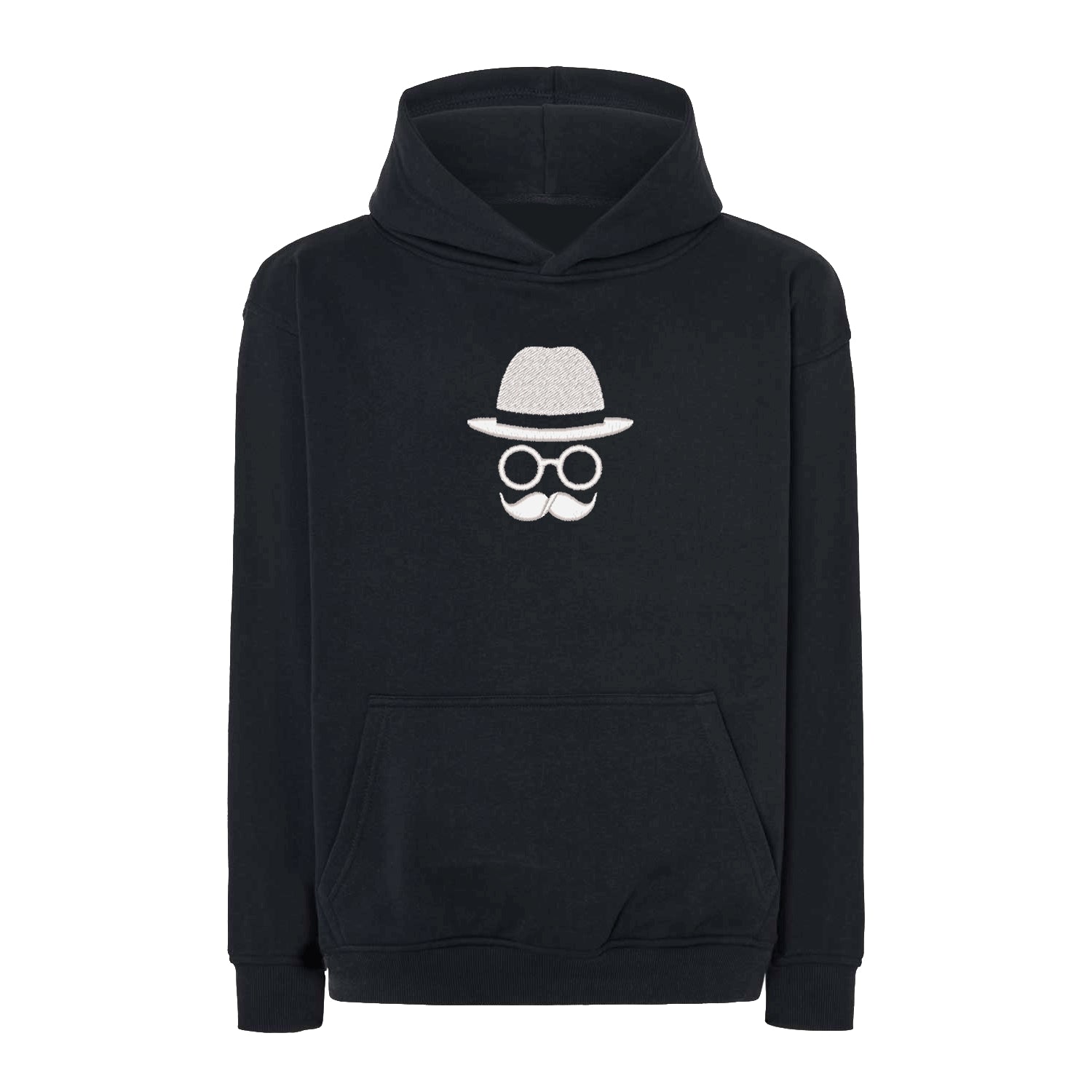Bluza oversize z haftem „Father with Moustache” | Stylowy prezent dla taty z charakterem Haft z radości