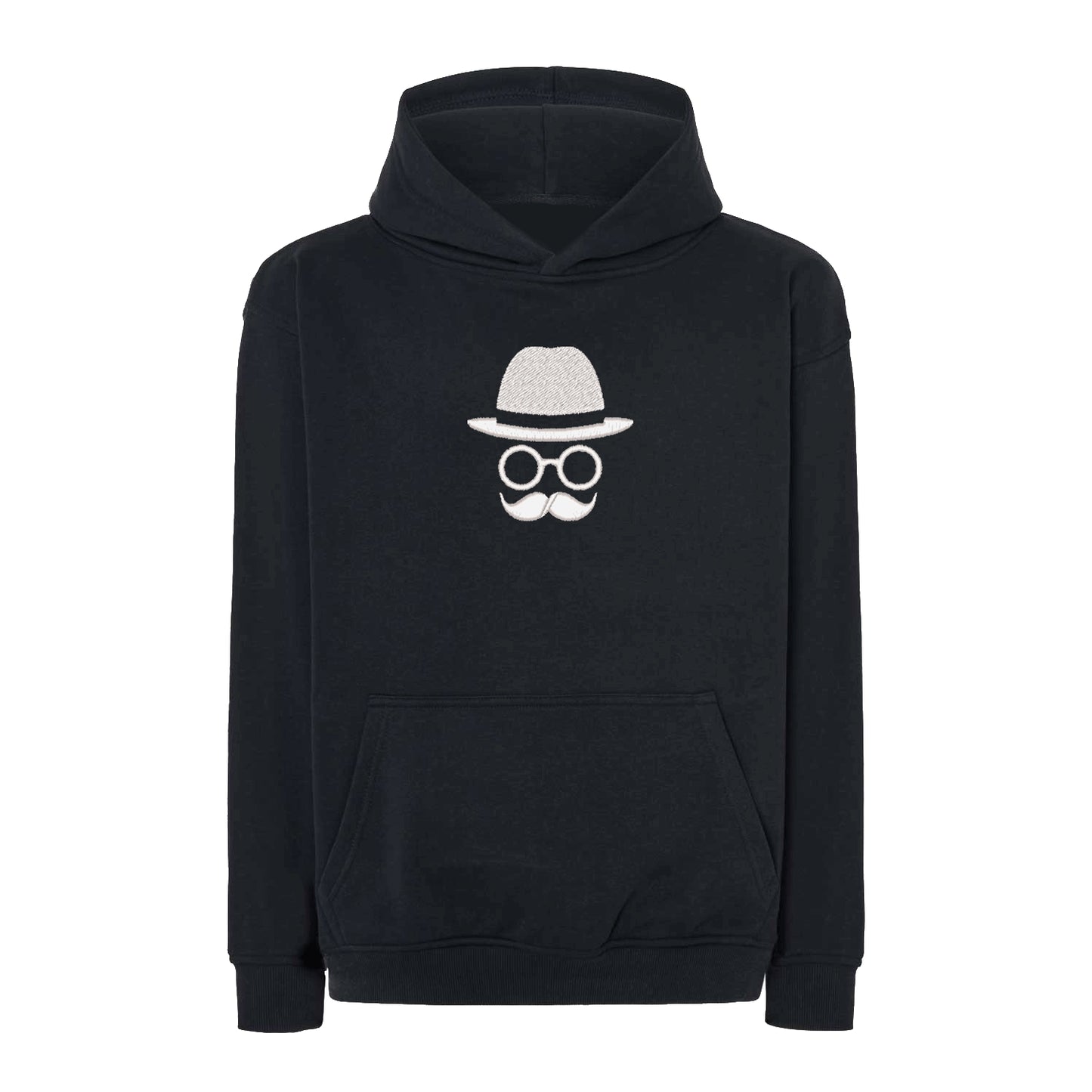 Bluza oversize z haftem „Father with Moustache” | Stylowy prezent dla taty z charakterem