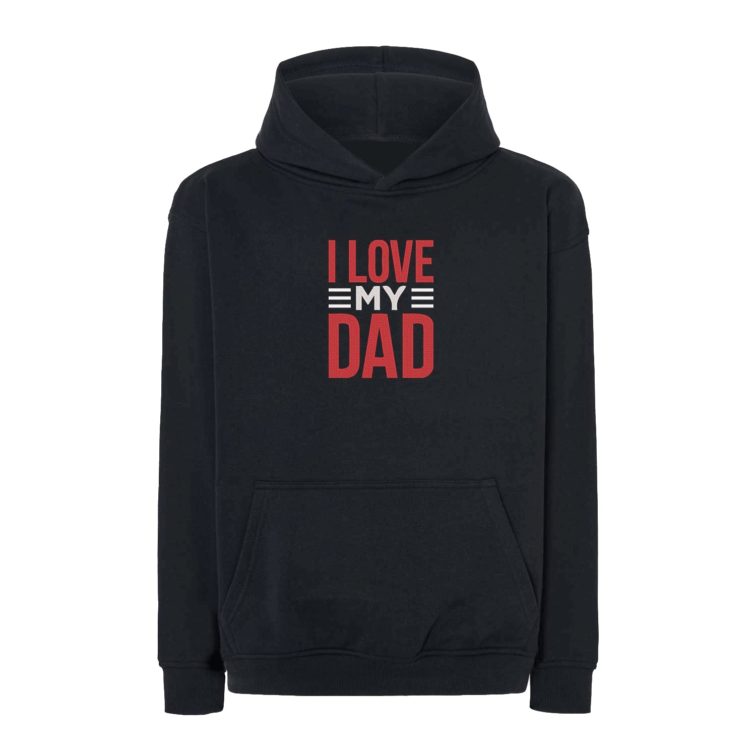 Bluza oversize "I Love My Dad 2" z haftem | Prezent dla taty | Bluza oversize Haft z radości