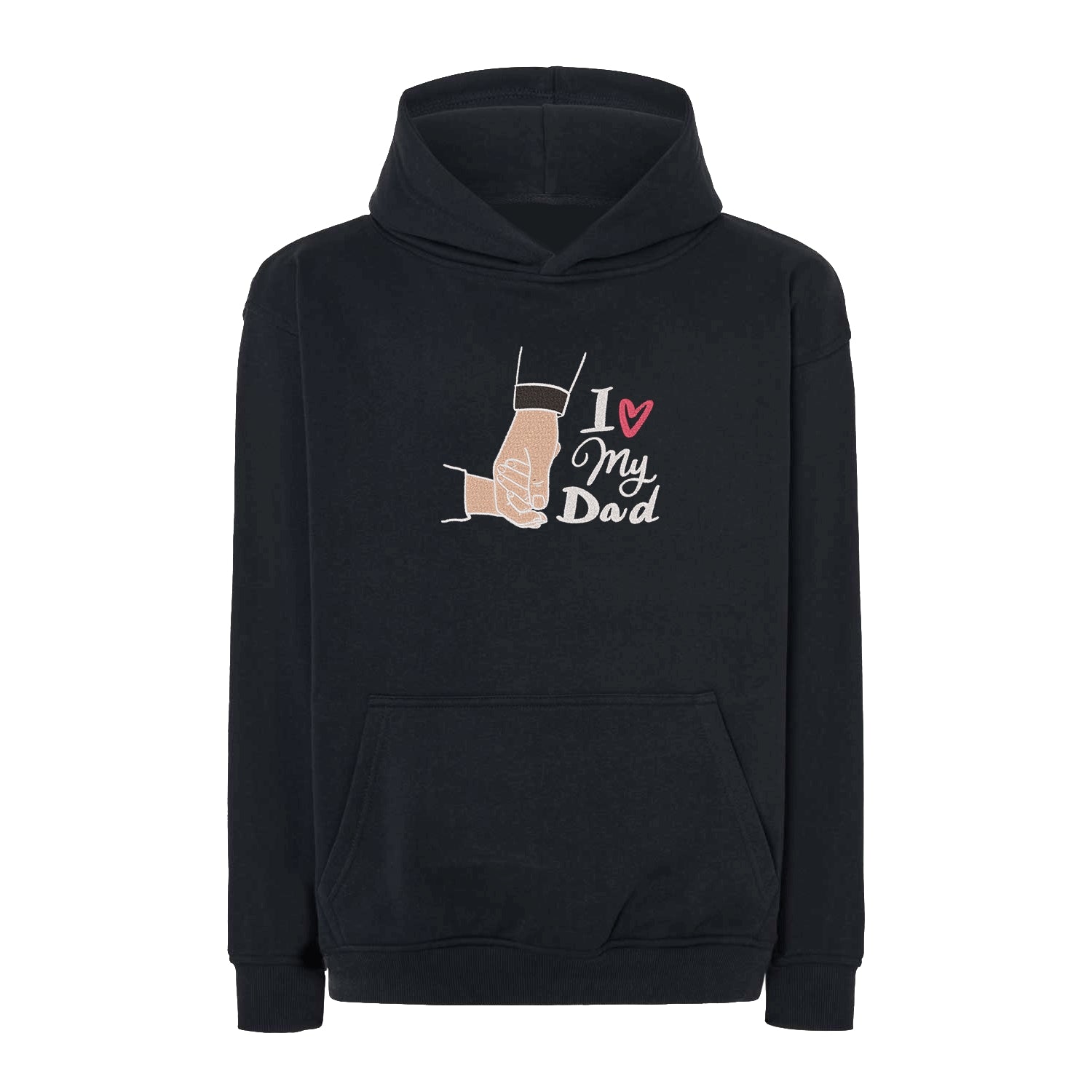 Bluza oversize "I Love My Dad" z haftem | Prezent dla taty | Bluza oversize Haft z radości