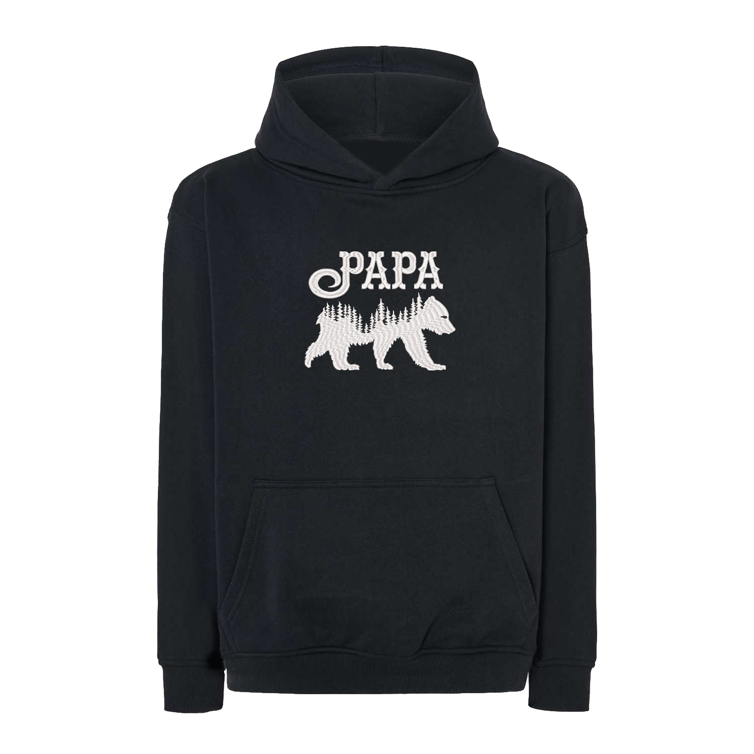 Bluza oversize "Papa Bear" z haftem | Męska bluza oversize z motywem taty niedźwiedzia | Idealny prezent dla ojca Haft z radości