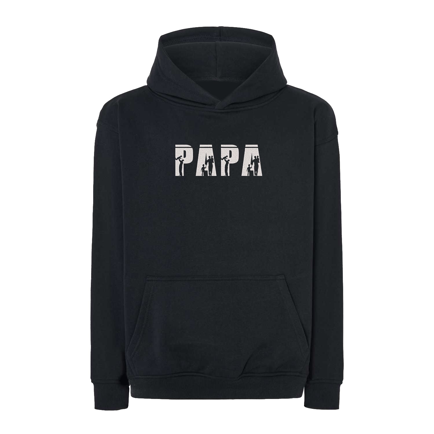 Bluza oversize "Papa Sign" z haftem | Bluza oversize dla taty | Personalizowany prezent dla Papy Haft z radości