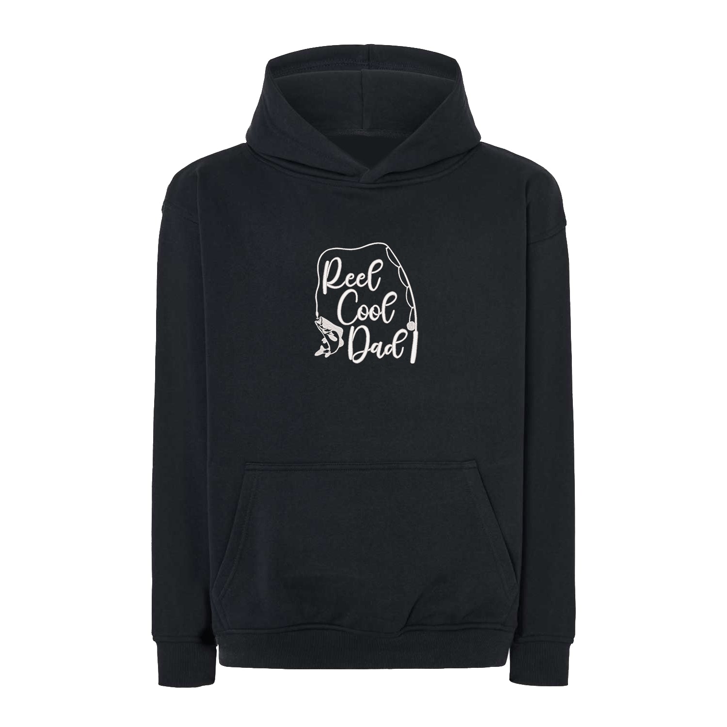 Bluza oversize „Reel Cool Dad” z haftem | Prezent dla wędkarza | Bluza oversize dla taty Haft z radości
