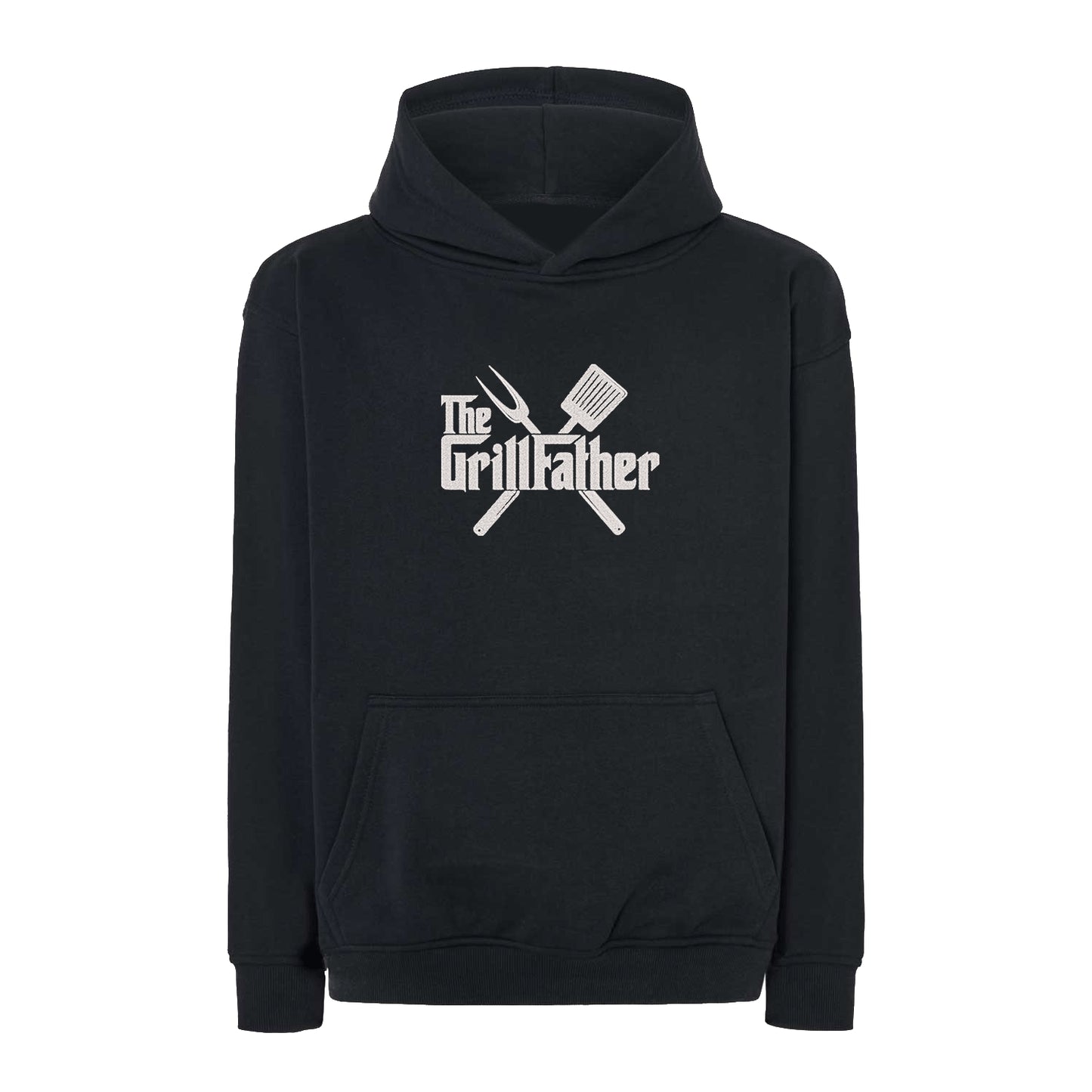 Bluza oversize „The Grill Father” z haftem | Prezent dla fana grilla | Śmieszna bluza na Dzień Ojca lub urodziny
