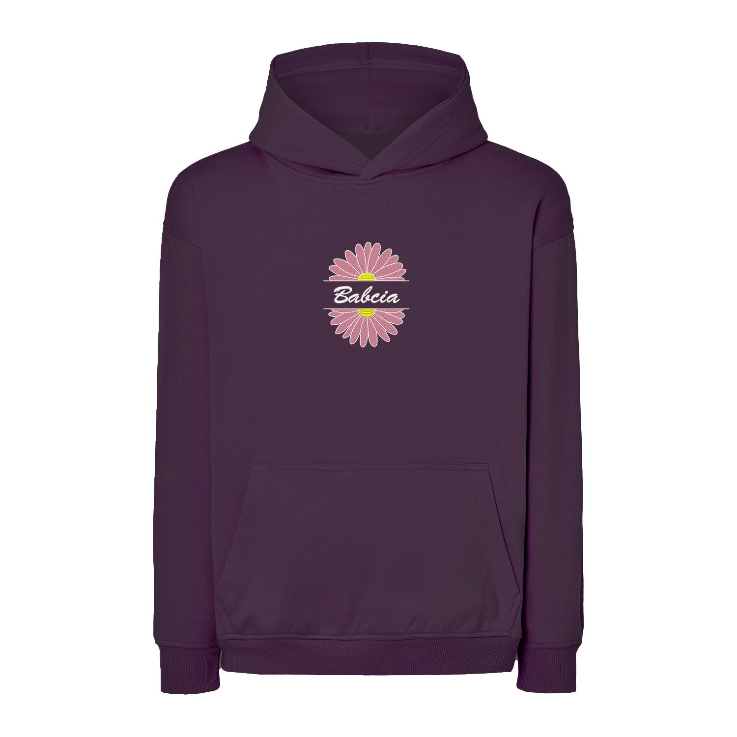 Babcia – bluza z haftem stokrotki dla Babci Haft z radości - nadruki i haft na odzieży Warszawa