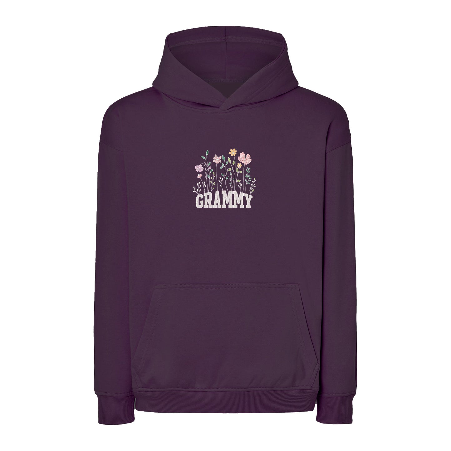 Bluza Floral Grammy – delikatny kwiatowy wzór dla eleganckiej Babci Haft z radości - nadruki i haft na odzieży Warszawa