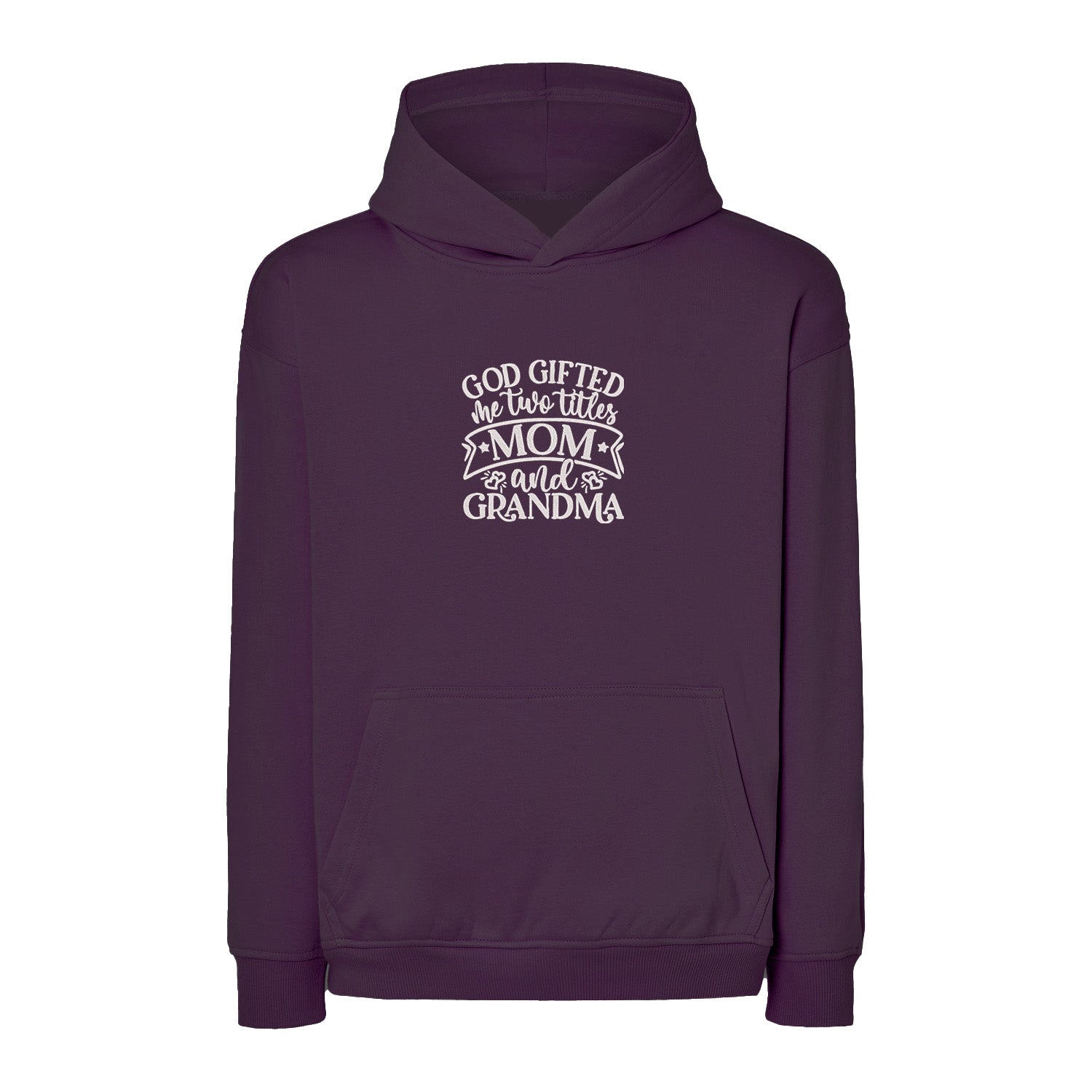 Bluza God Gifted Me Two Titles – dla dumnej mamy i babci Haft z radości - nadruki i haft na odzieży Warszawa