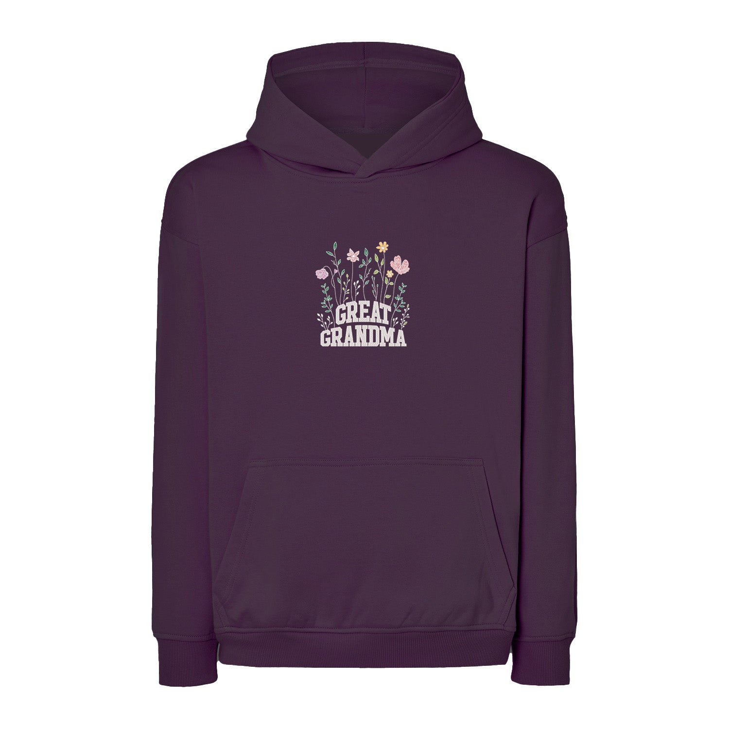 Bluza Great Grandma – kwiatowy haft dla wyjątkowej prababci Haft z radości - nadruki i haft na odzieży Warszawa