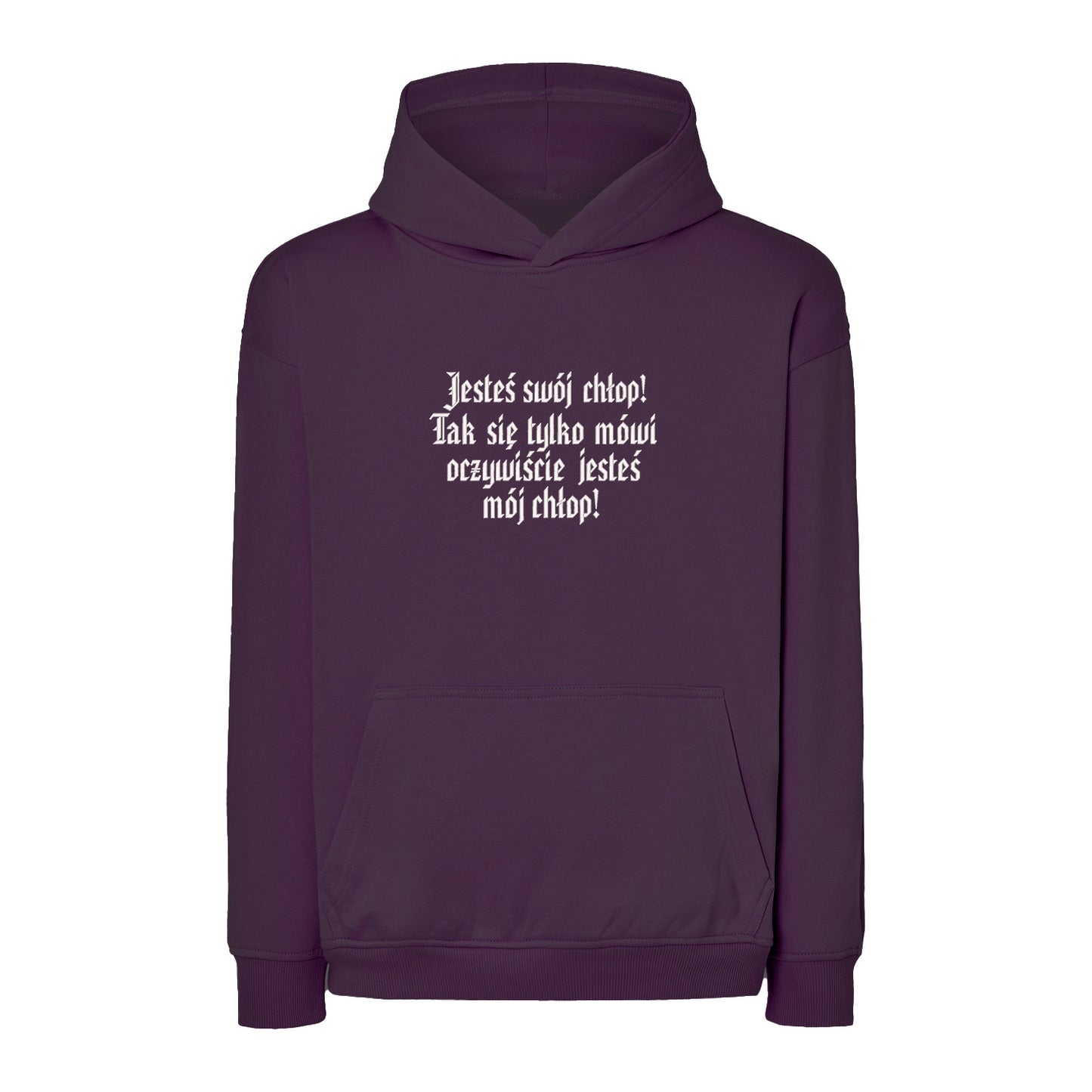 Bluza z haftem 3D „Jesteś swój chłop! Tak się tylko mówi, oczywiście jesteś mój chłop!” Haft z radości - nadruki i haft na odzieży Warszawa