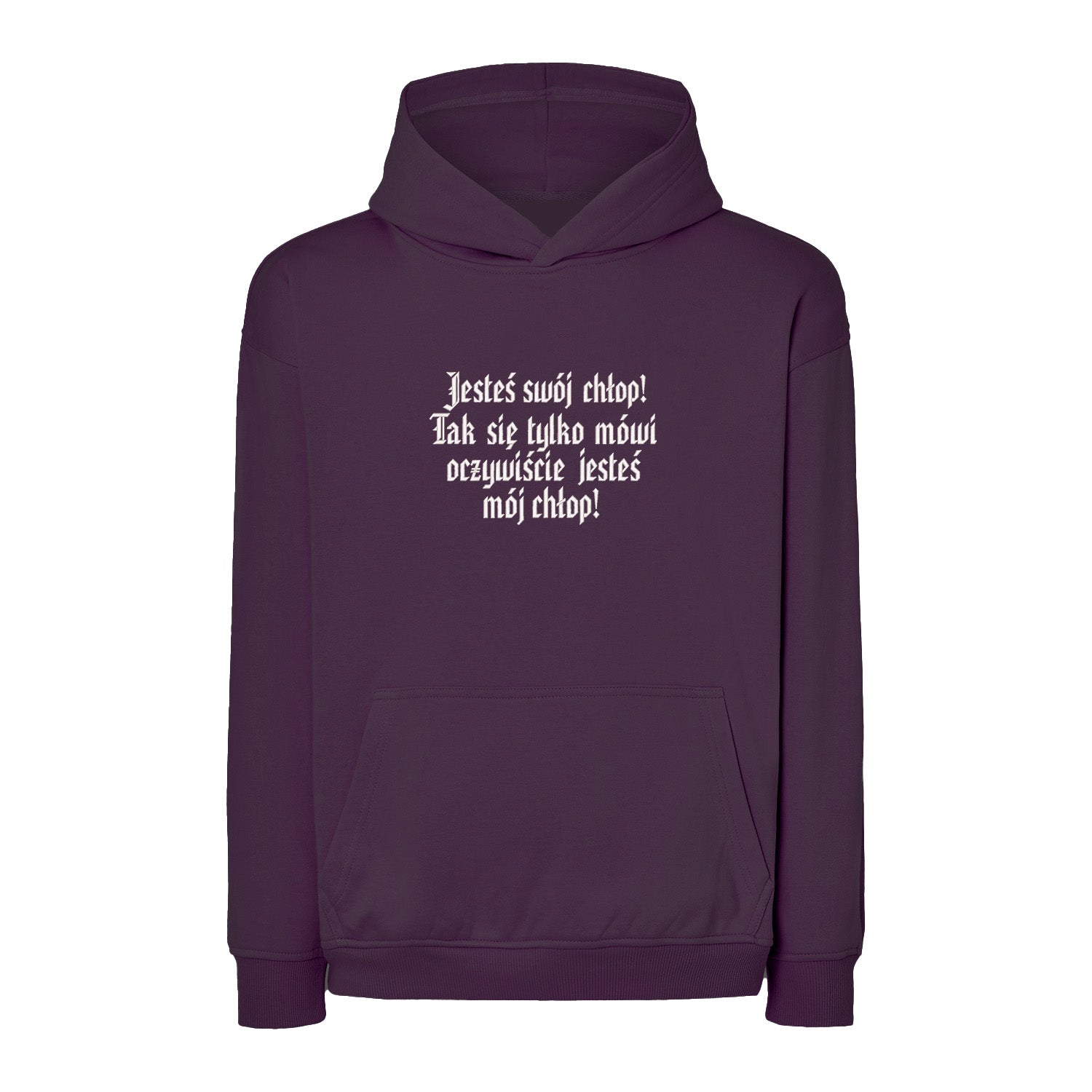 Bluza z haftem 3D „Jesteś swój chłop! Tak się tylko mówi, oczywiście jesteś mój chłop!” Haft z radości - nadruki i haft na odzieży Warszawa