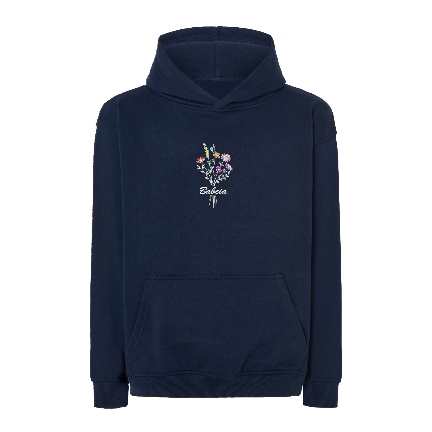 Bluza „Babcia” – haftowany bukiet kwiatów Haft z radości - nadruki i haft na odzieży Warszawa