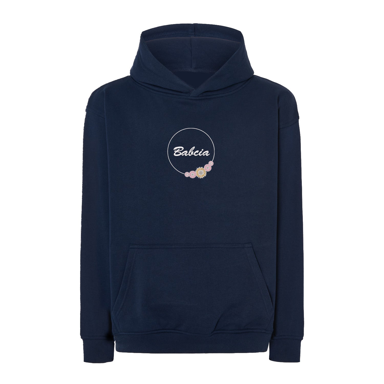 Babcia – bluza z haftem w kwiatowym stylu dla Babci Haft z radości - nadruki i haft na odzieży Warszawa