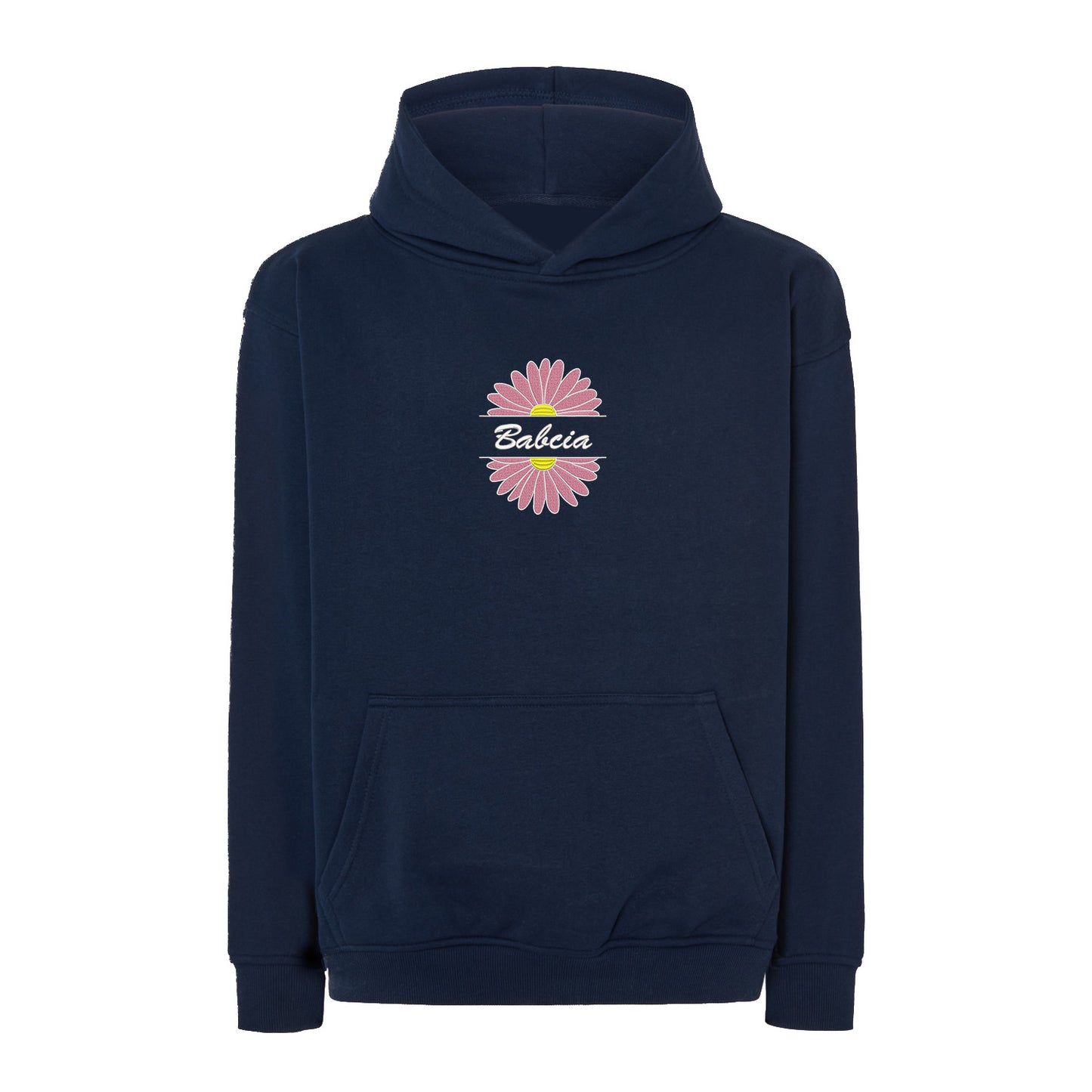 Babcia – bluza z haftem stokrotki dla Babci Haft z radości - nadruki i haft na odzieży Warszawa