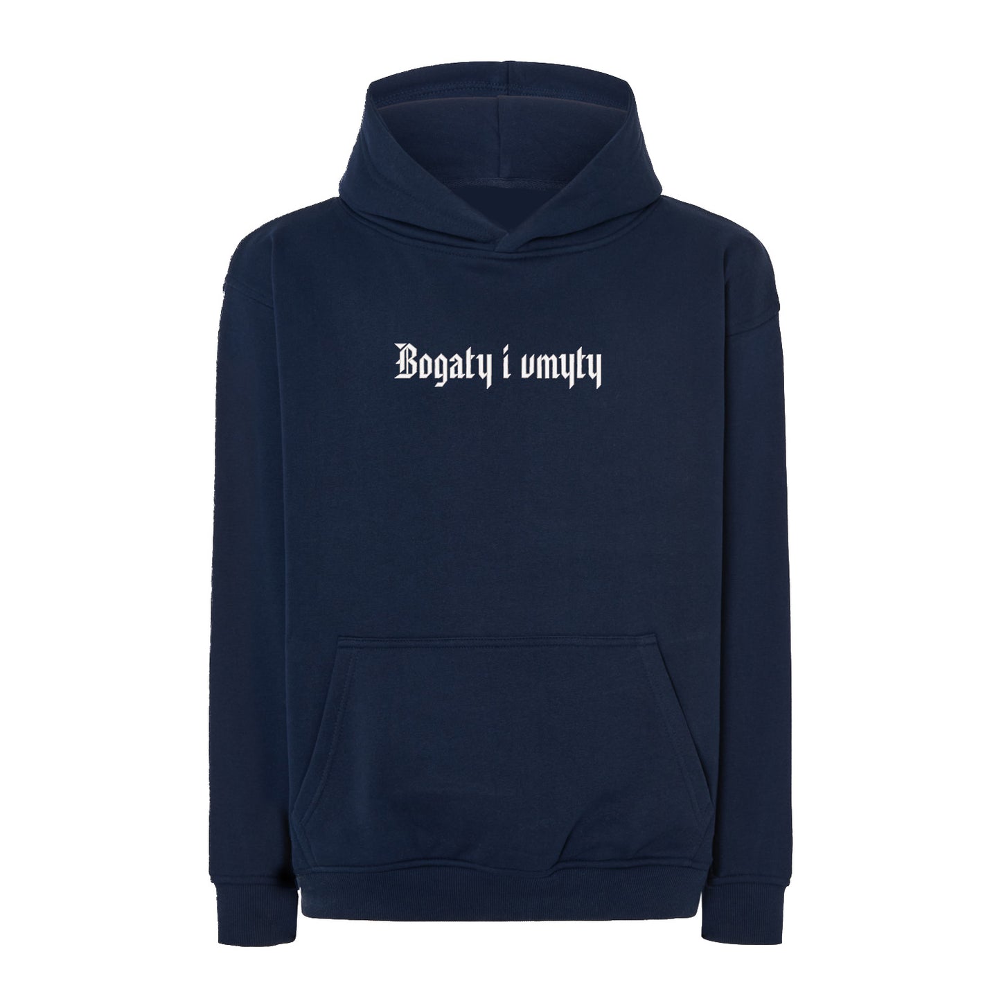 Bluza z haftem 3D „Bogaty i umyty” Haft z radości - nadruki i haft na odzieży Warszawa