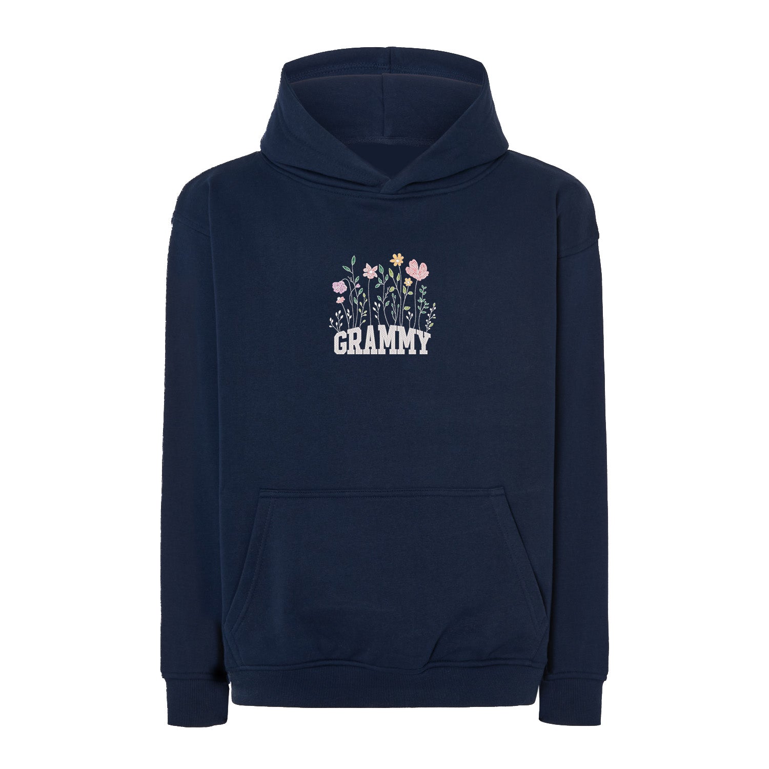 Bluza Floral Grammy – delikatny kwiatowy wzór dla eleganckiej Babci Haft z radości - nadruki i haft na odzieży Warszawa