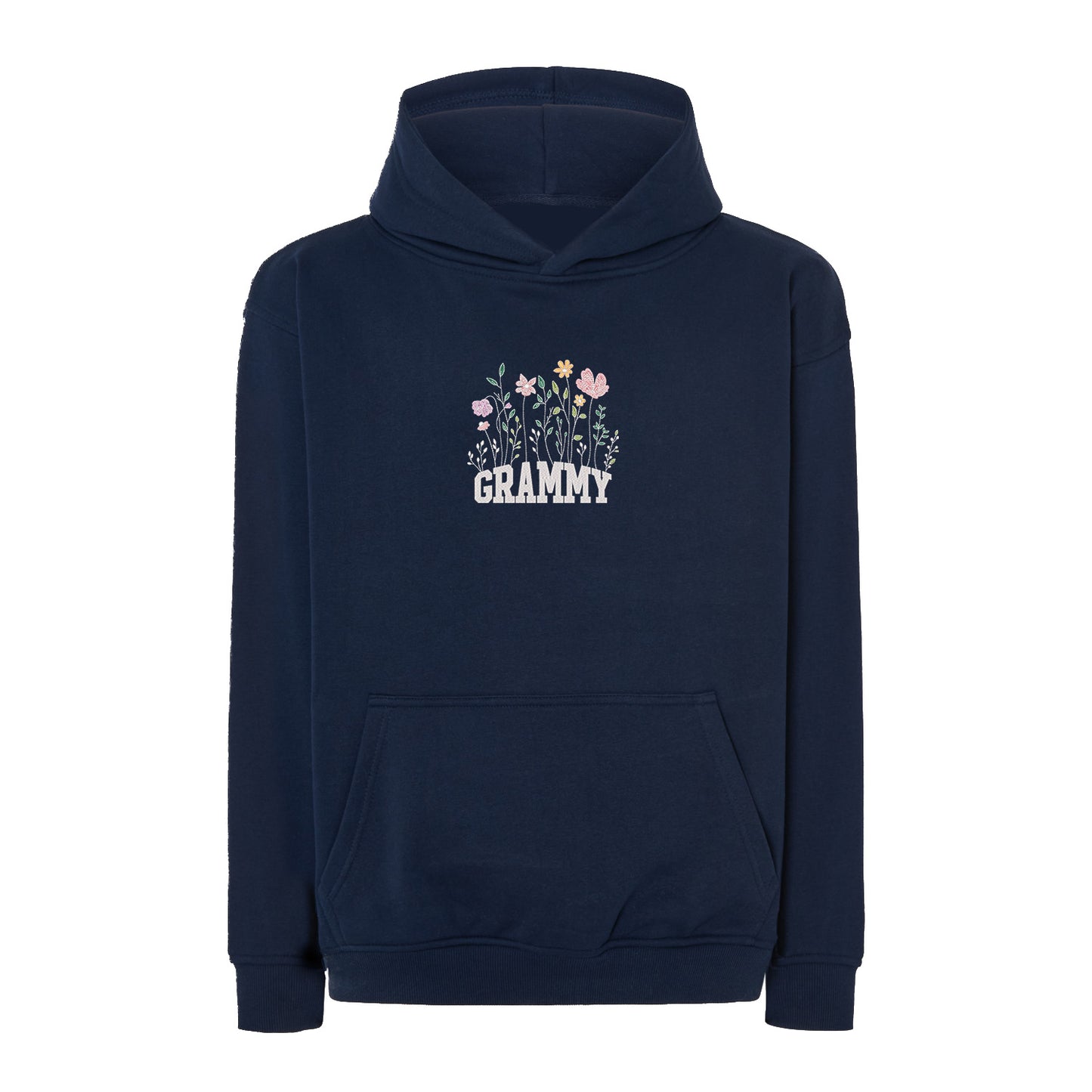 Bluza Floral Grammy – delikatny kwiatowy wzór dla eleganckiej Babci Haft z radości - nadruki i haft na odzieży Warszawa