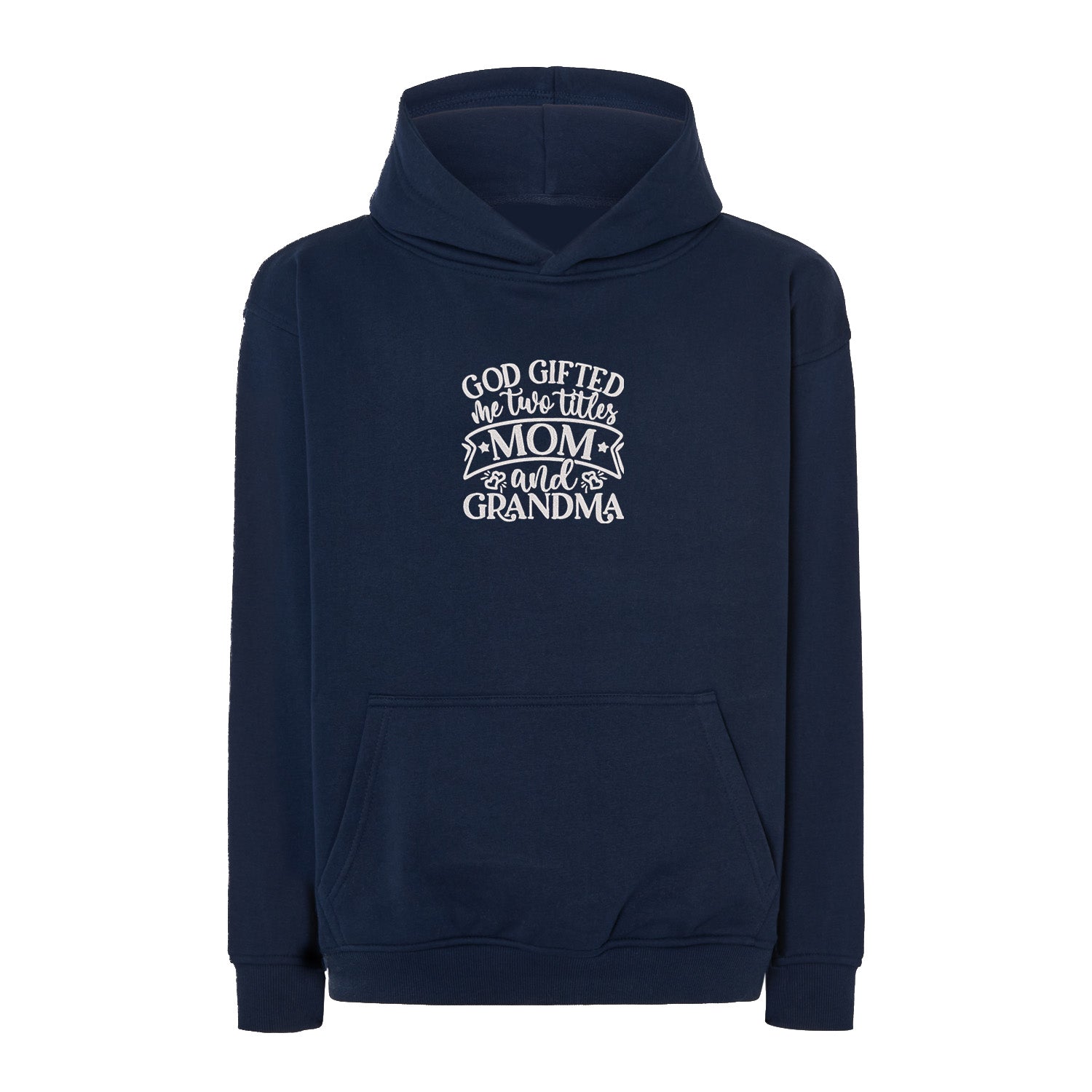 Bluza God Gifted Me Two Titles – dla dumnej mamy i babci Haft z radości - nadruki i haft na odzieży Warszawa