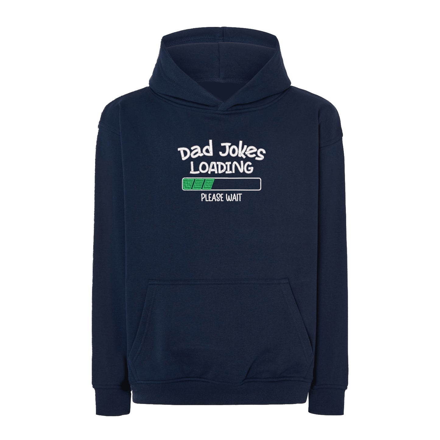 Bluza oversize z haftem „Dad Jokes Embroidery” – prezent dla taty z humorem | Śmieszna bluza dla ojca