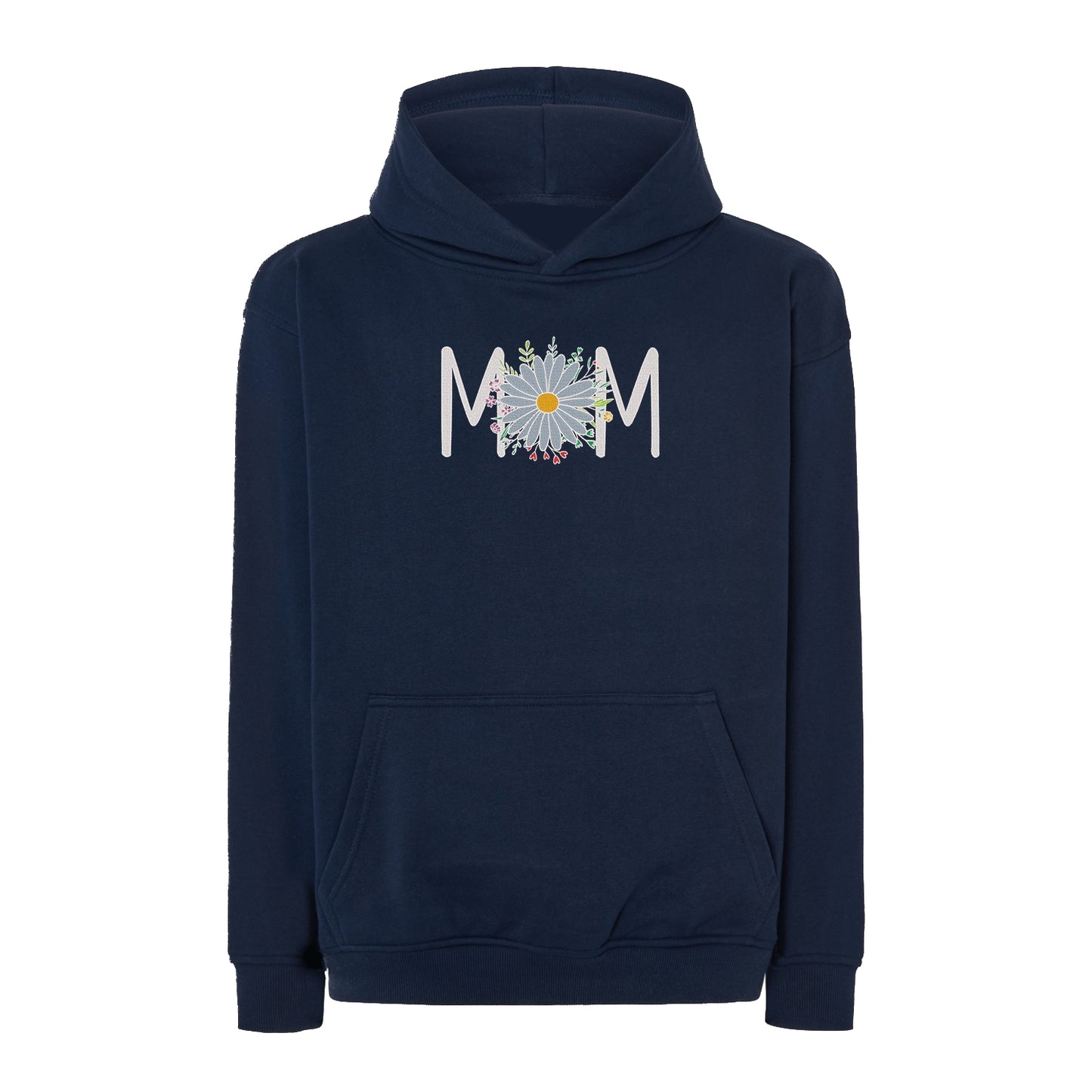 Bluza z haftem Mama Flower 3 – kwiatowy symbol miłości dla mamy Haft z radości - nadruki i haft na odzieży Warszawa