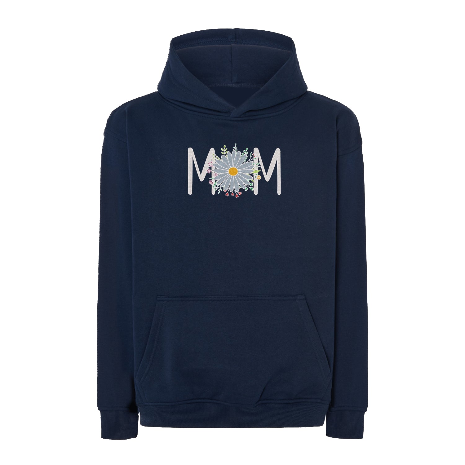 Bluza z haftem Mama Flower 3 – kwiatowy symbol miłości dla mamy Haft z radości - nadruki i haft na odzieży Warszawa