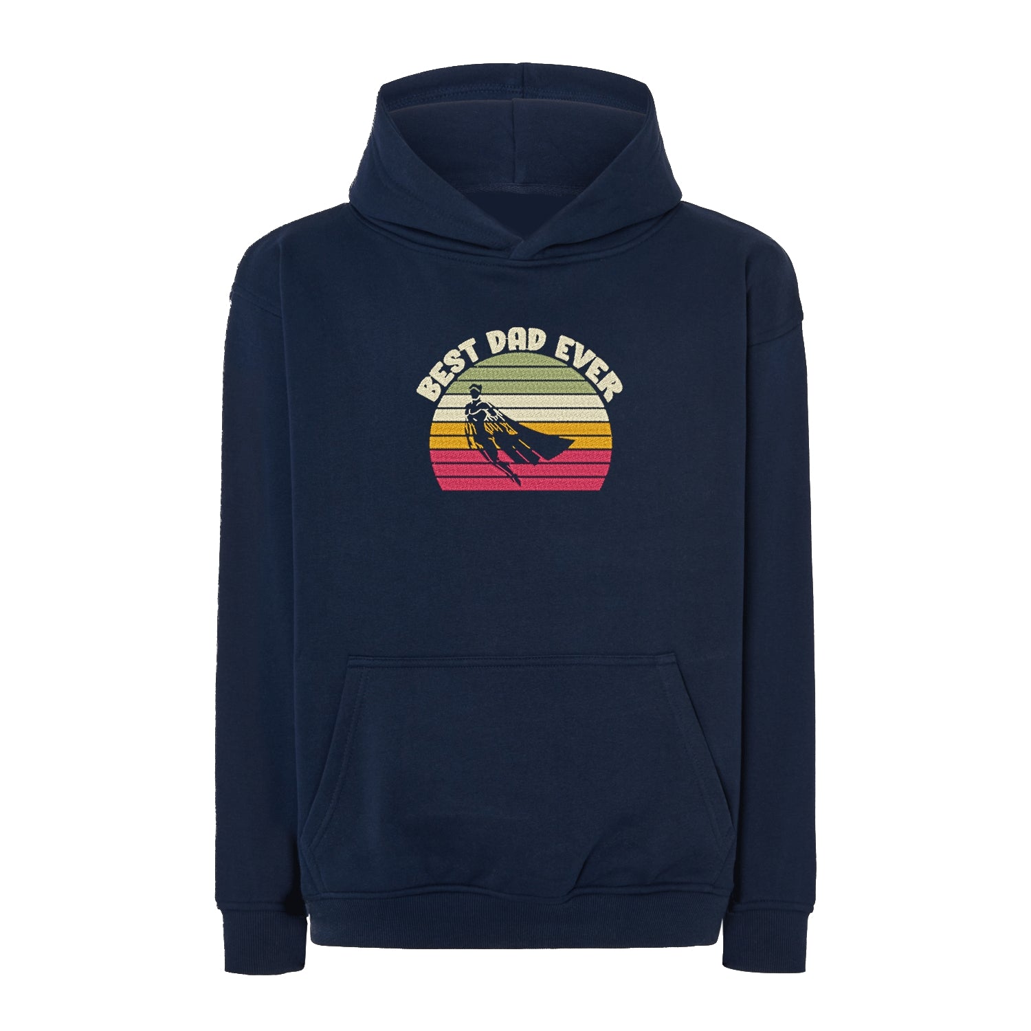 Bluza oversize „Best Dad Ever Hero” z haftem | Prezent dla taty | Męska bluza oversize Haft z radości