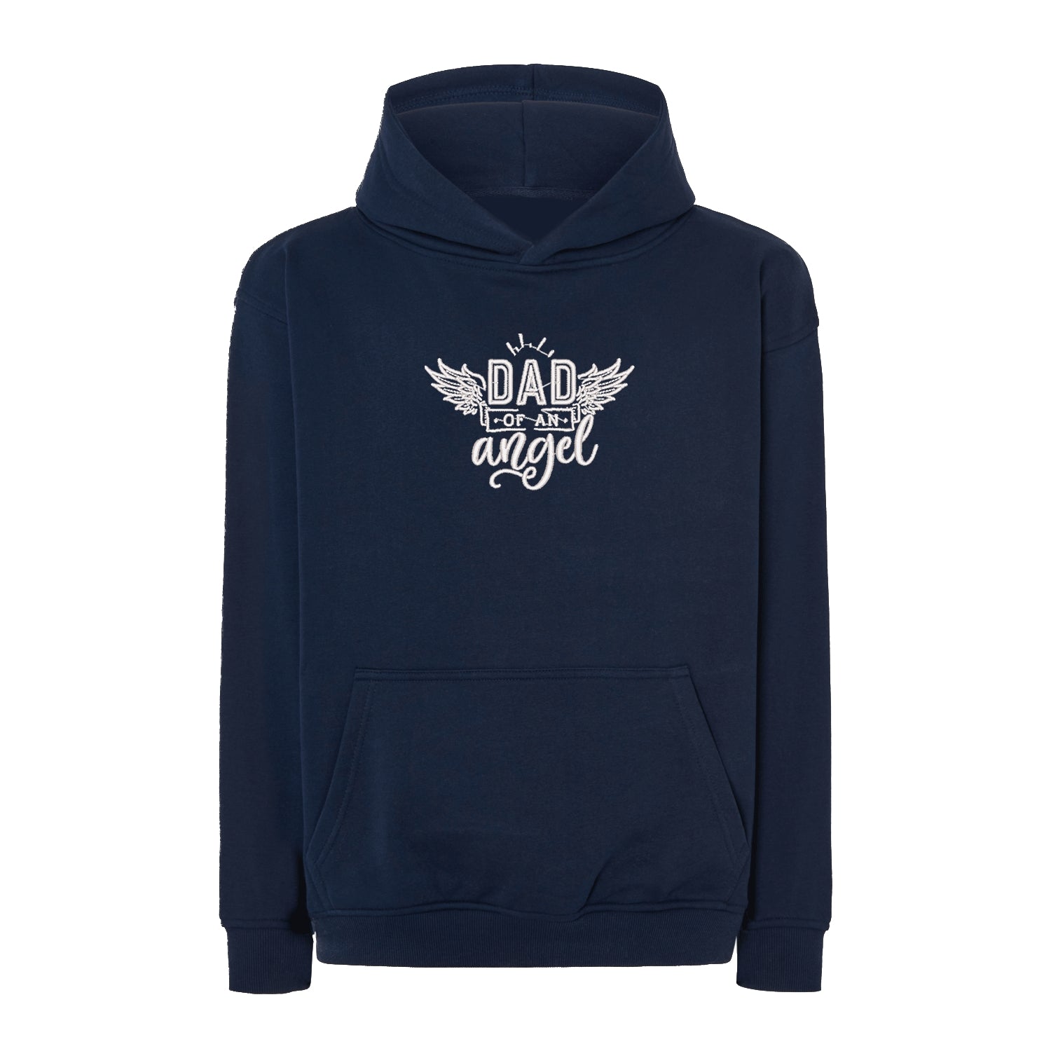 Bluza oversize „Dad of an Angel” z haftem – wzruszający prezent dla taty aniołka | Pamiątkowa bluza upamiętniająca