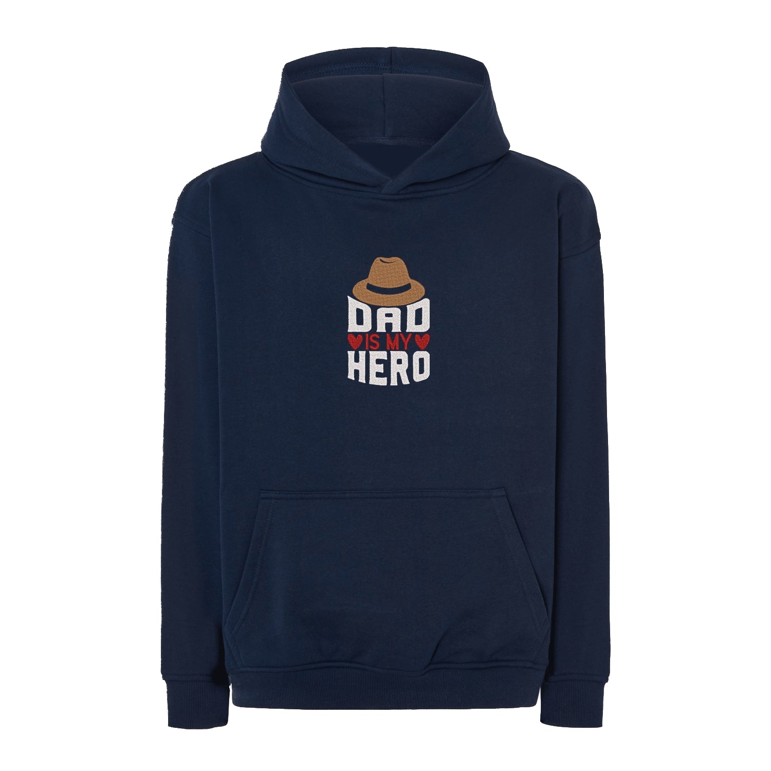 Bluza oversize „Dad is My Hero” z haftem komputerowym – idealna na prezent dla taty Haft z radości