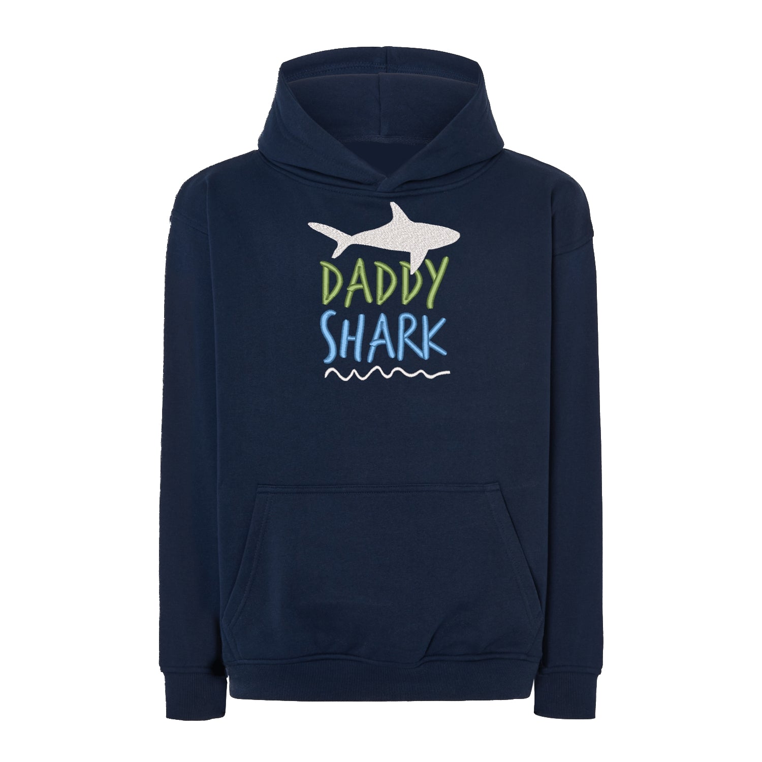 Bluza oversize z haftem „Daddy Shark” | Prezent dla taty z humorem Haft z radości