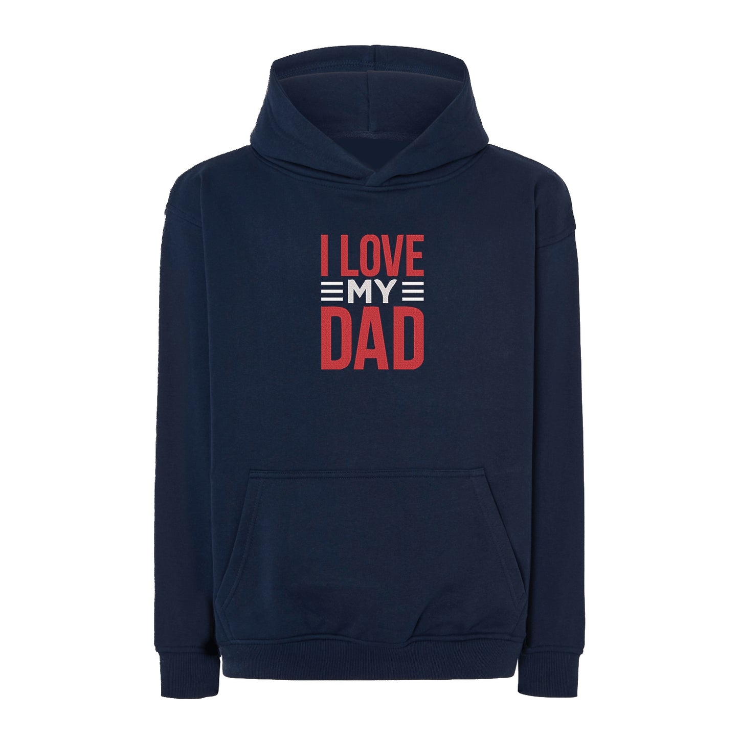 Bluza oversize "I Love My Dad 2" z haftem | Prezent dla taty | Bluza oversize