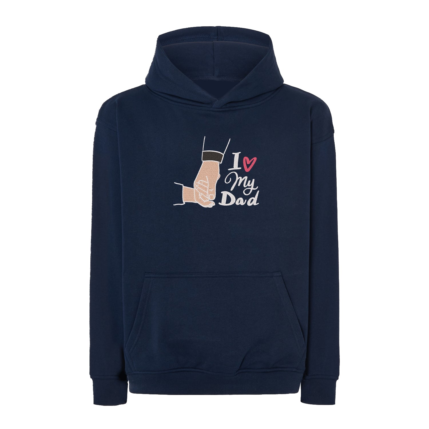 Bluza oversize "I Love My Dad" z haftem | Prezent dla taty | Bluza oversize Haft z radości
