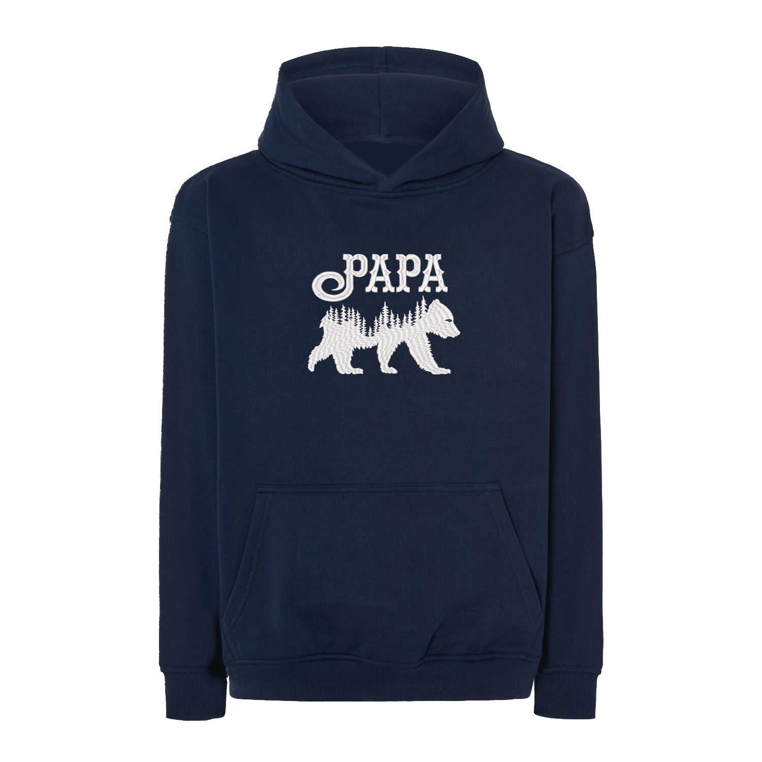 Bluza oversize "Papa Bear" z haftem | Męska bluza oversize z motywem taty niedźwiedzia | Idealny prezent dla ojca Haft z radości
