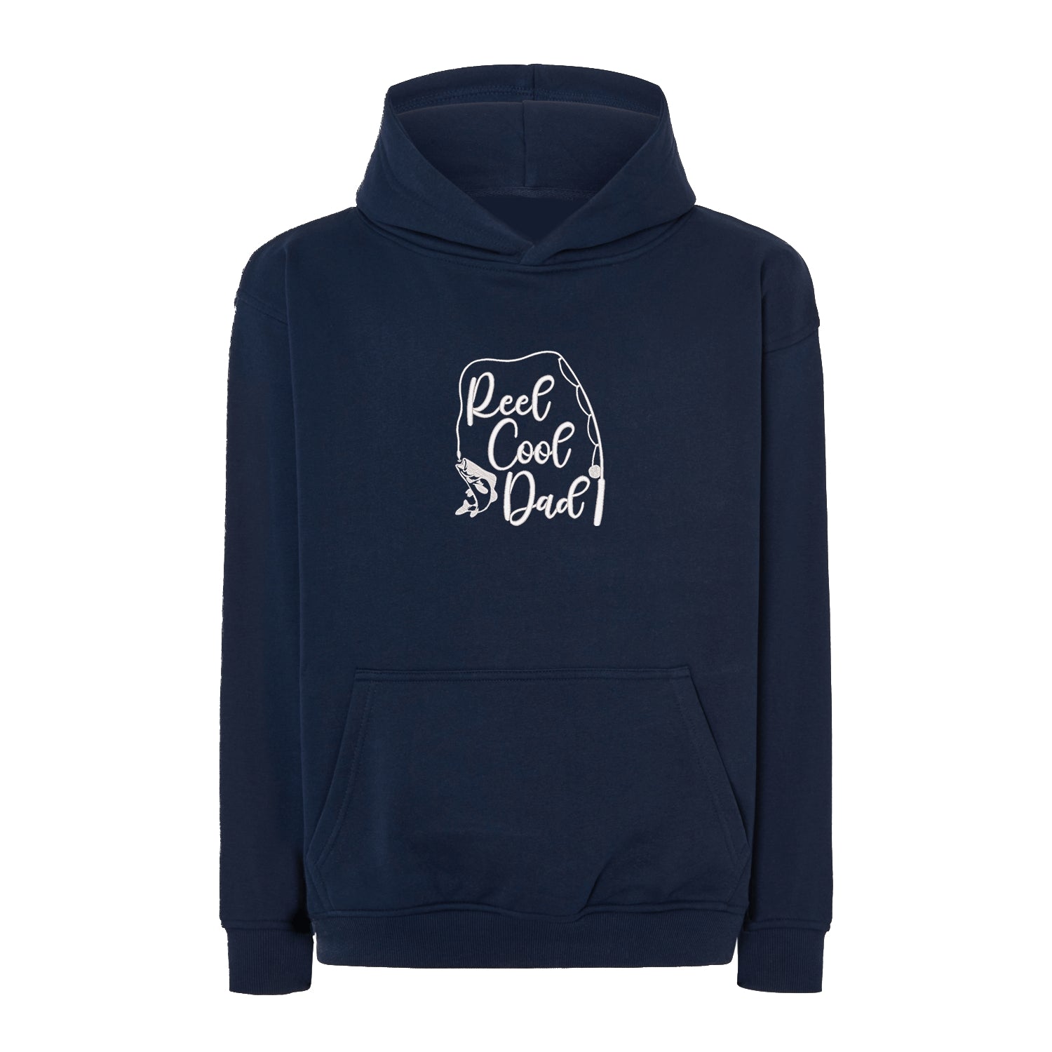 Bluza oversize „Reel Cool Dad” z haftem | Prezent dla wędkarza | Bluza oversize dla taty Haft z radości