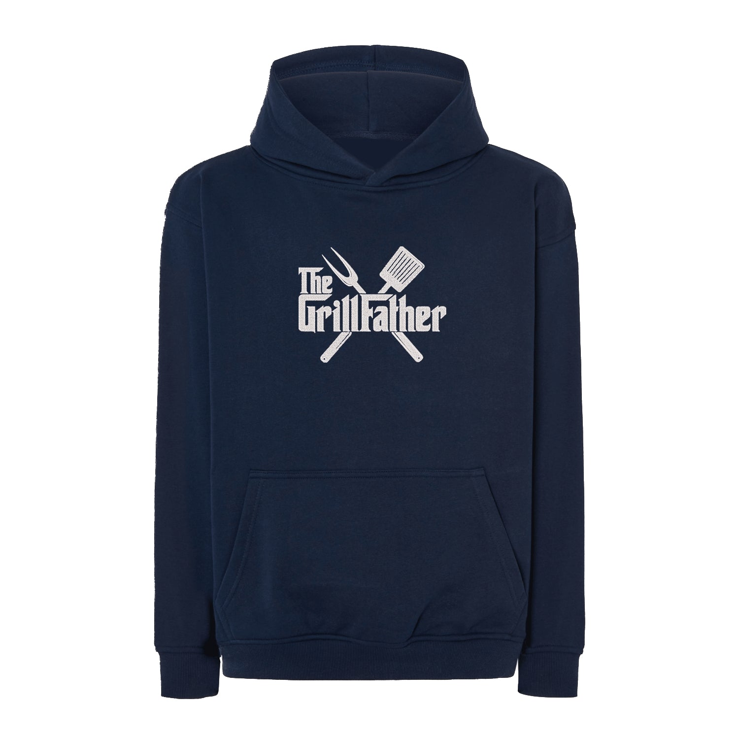Bluza oversize „The Grill Father” z haftem | Prezent dla fana grilla | Śmieszna bluza na Dzień Ojca lub urodziny