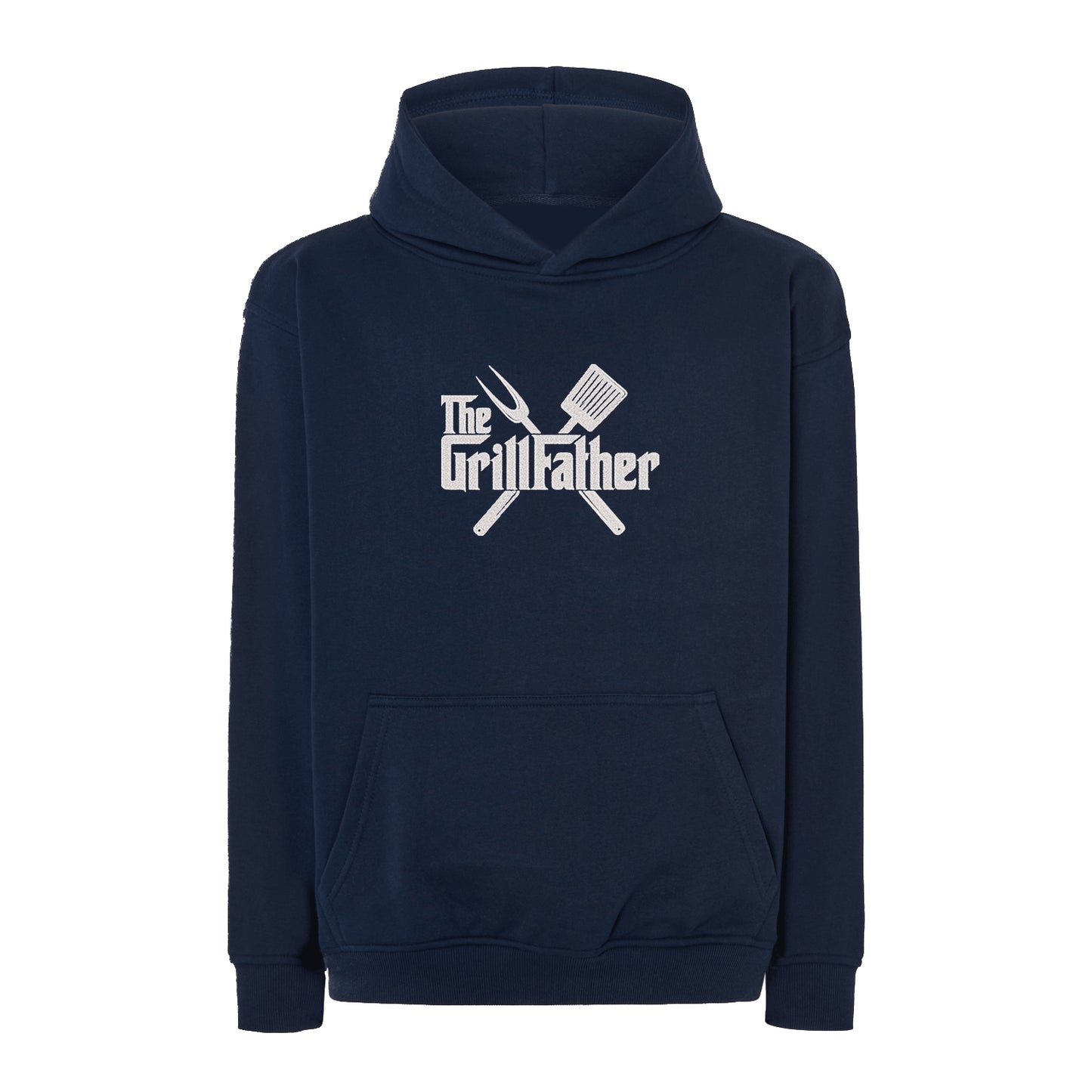 Bluza oversize „The Grill Father” z haftem | Prezent dla fana grilla | Śmieszna bluza na Dzień Ojca lub urodziny