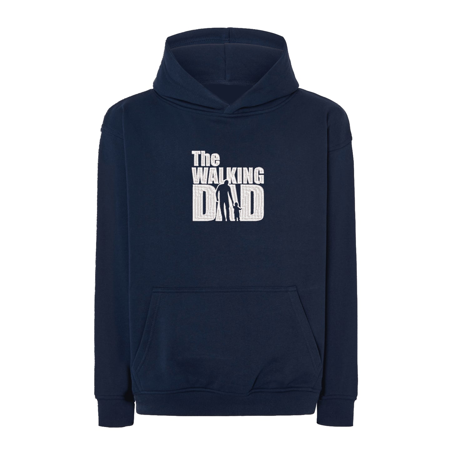 Bluza oversize „The Walking Dad” z haftem | Śmieszny prezent dla taty | Bluza oversize z oryginalnym wzorem