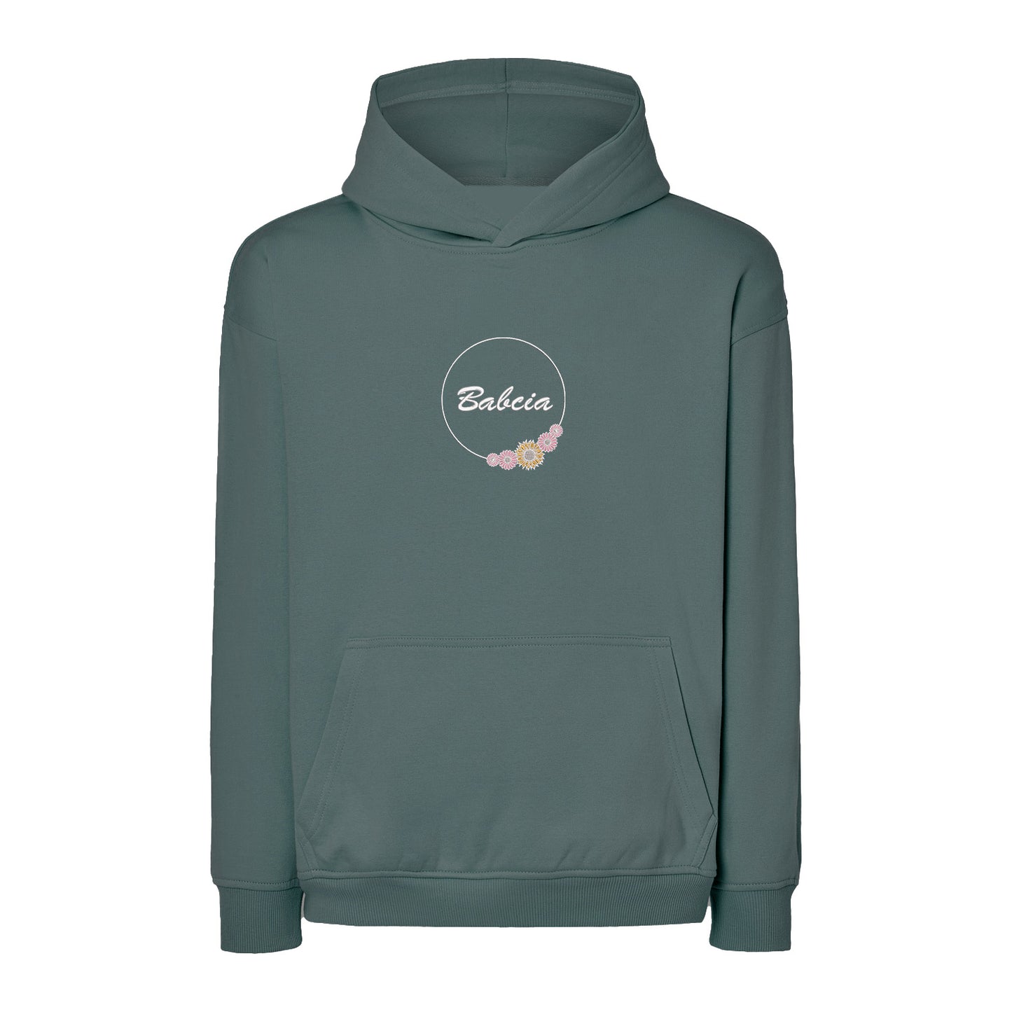 Babcia – bluza z haftem w kwiatowym stylu dla Babci Haft z radości - nadruki i haft na odzieży Warszawa