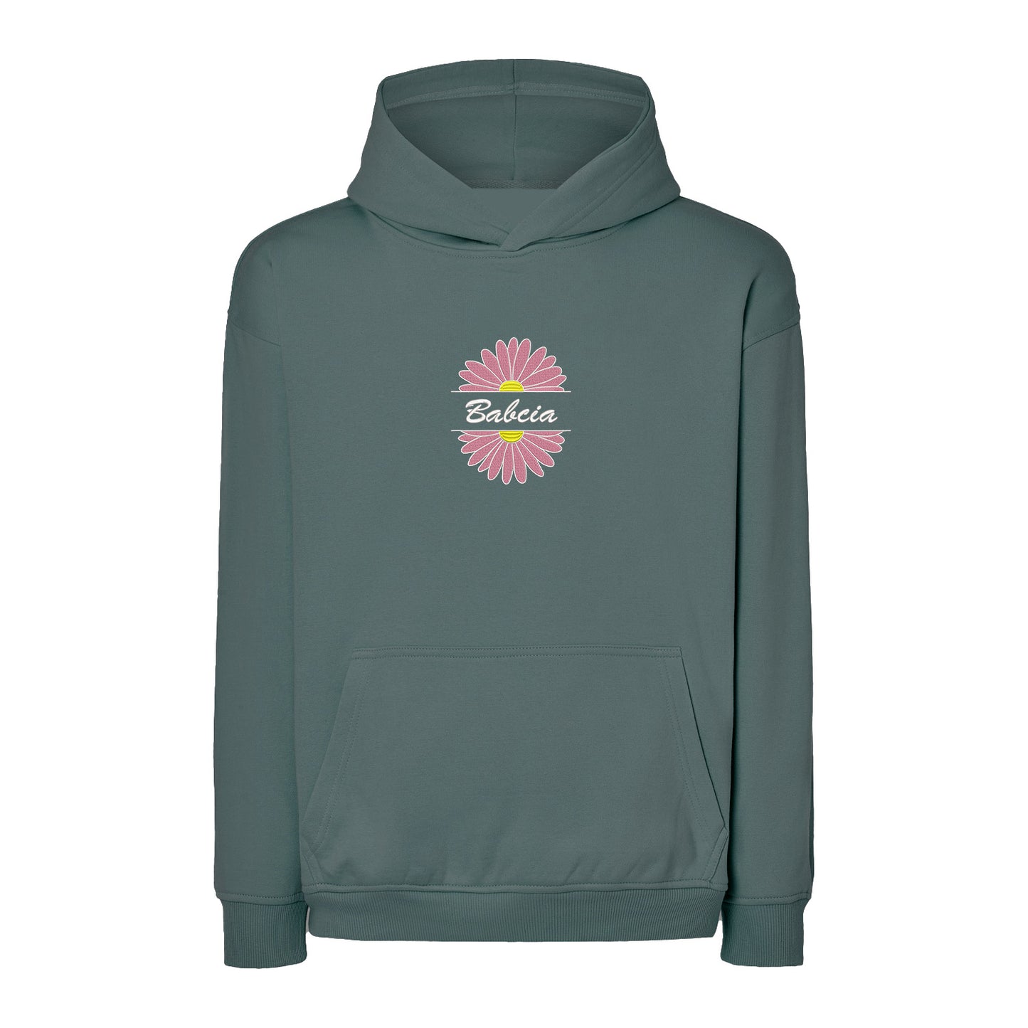 Babcia – bluza z haftem stokrotki dla Babci Haft z radości - nadruki i haft na odzieży Warszawa