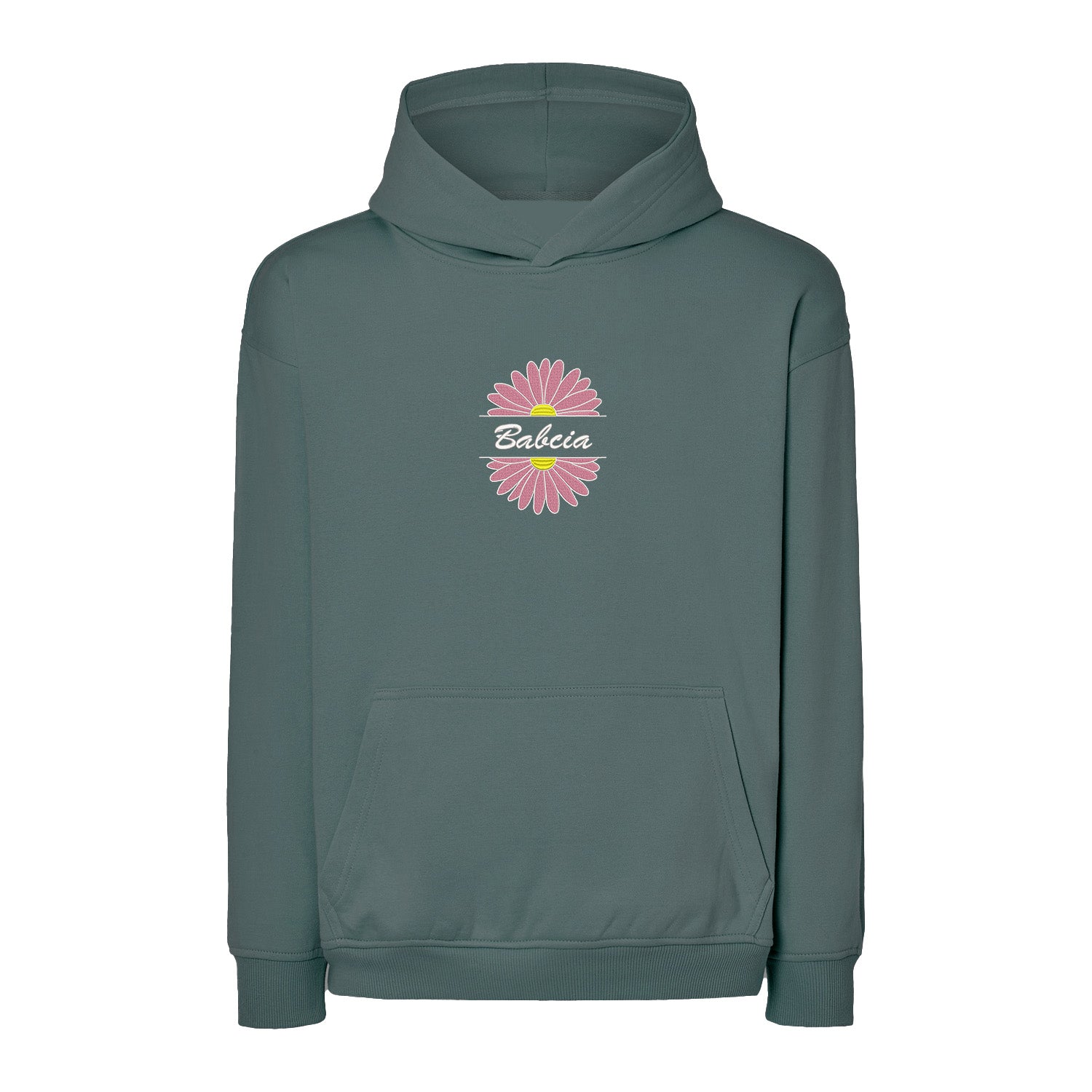 Babcia – bluza z haftem stokrotki dla Babci Haft z radości - nadruki i haft na odzieży Warszawa