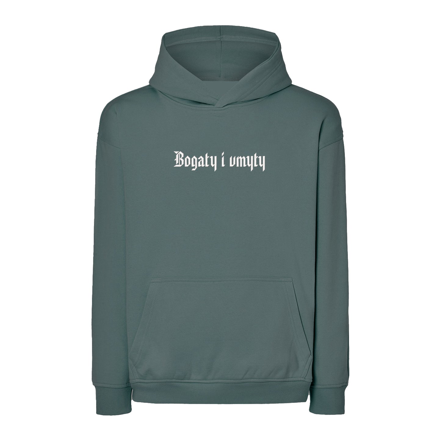 Bluza z haftem 3D „Bogaty i umyty” Haft z radości - nadruki i haft na odzieży Warszawa