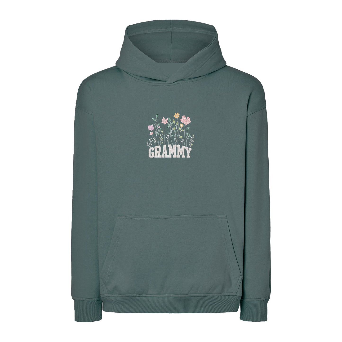 Bluza Floral Grammy – delikatny kwiatowy wzór dla eleganckiej Babci Haft z radości - nadruki i haft na odzieży Warszawa