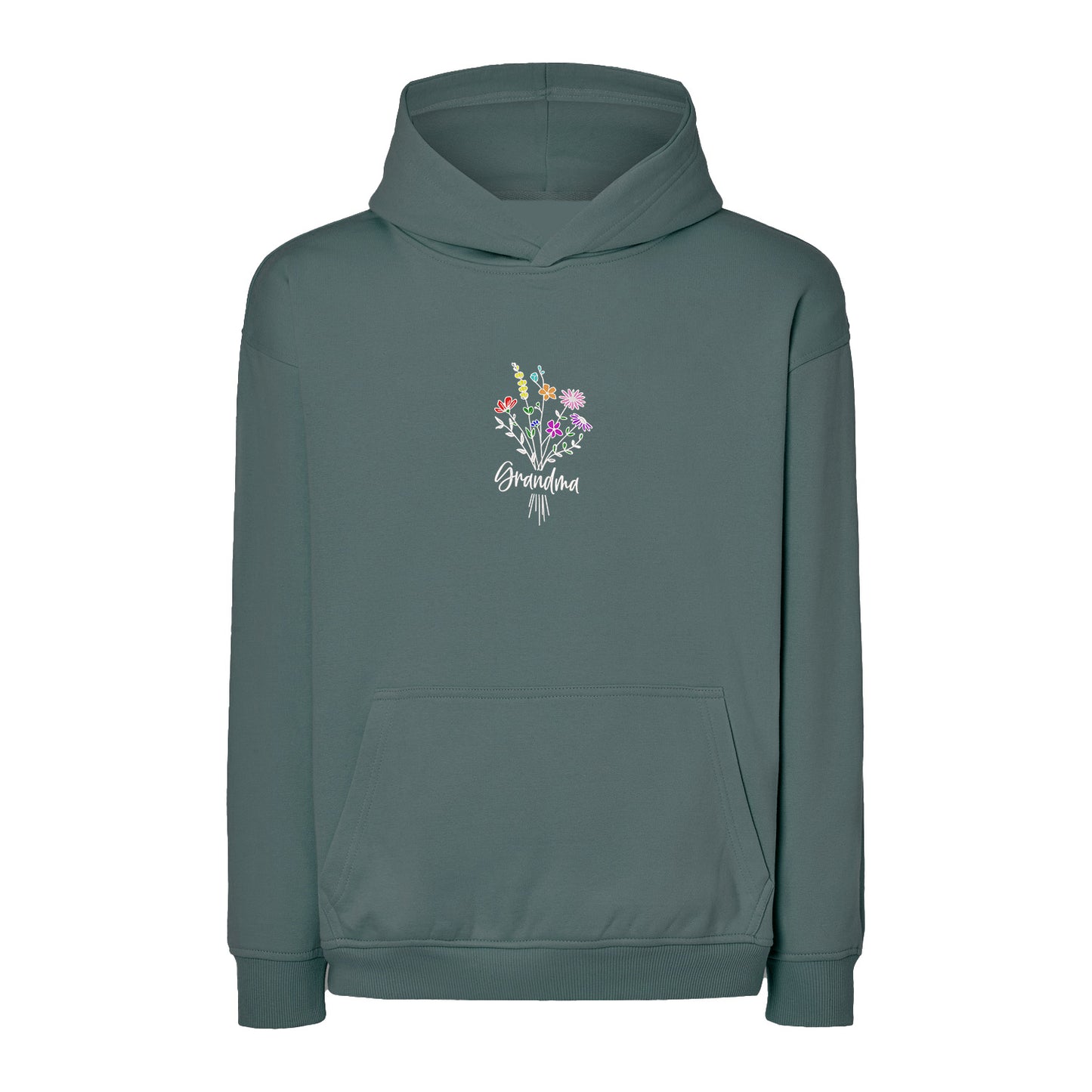Bluza Grandma Floral – subtelny kwiatowy haft dla Babci Haft z radości - nadruki i haft na odzieży Warszawa