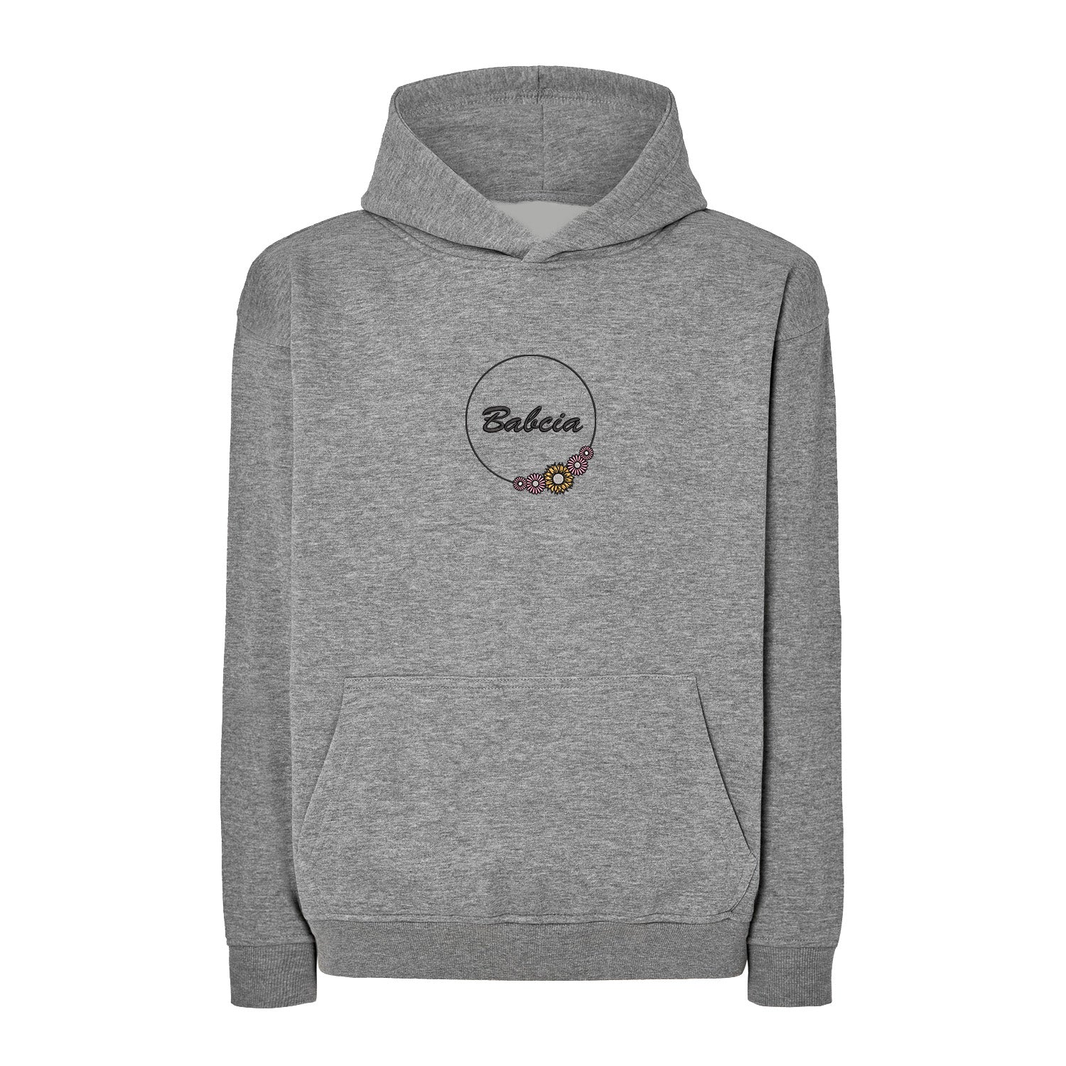 Babcia – bluza z haftem w kwiatowym stylu dla Babci Haft z radości - nadruki i haft na odzieży Warszawa