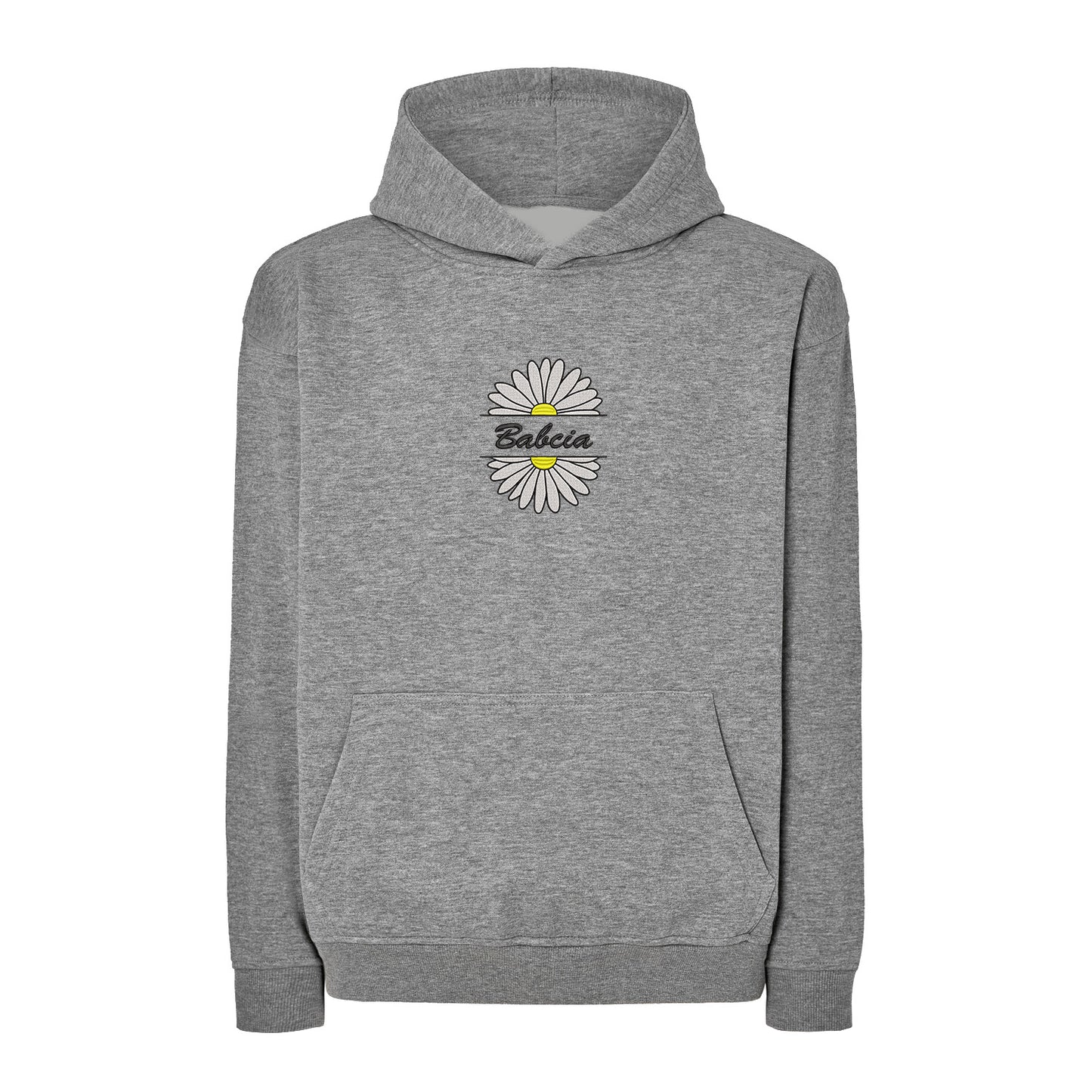 Babcia – bluza z haftem stokrotki dla Babci Haft z radości - nadruki i haft na odzieży Warszawa